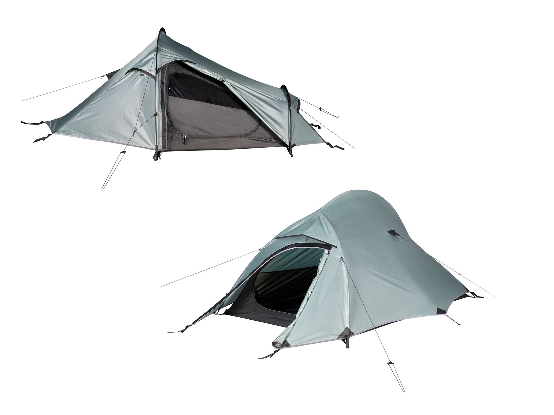 TAMBU Namiot trekkingowy 2 osobowy, szaro-niebieski