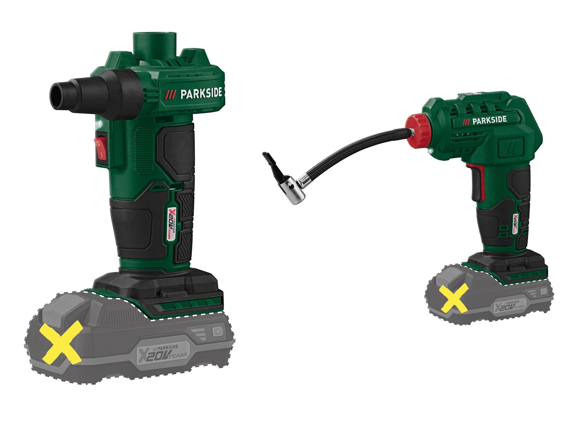 PARKSIDE® Akumulatorowa sprężarka lub Pompka PALP/PAK 20-Li B2 (bez akumulatora i ładowarki)
