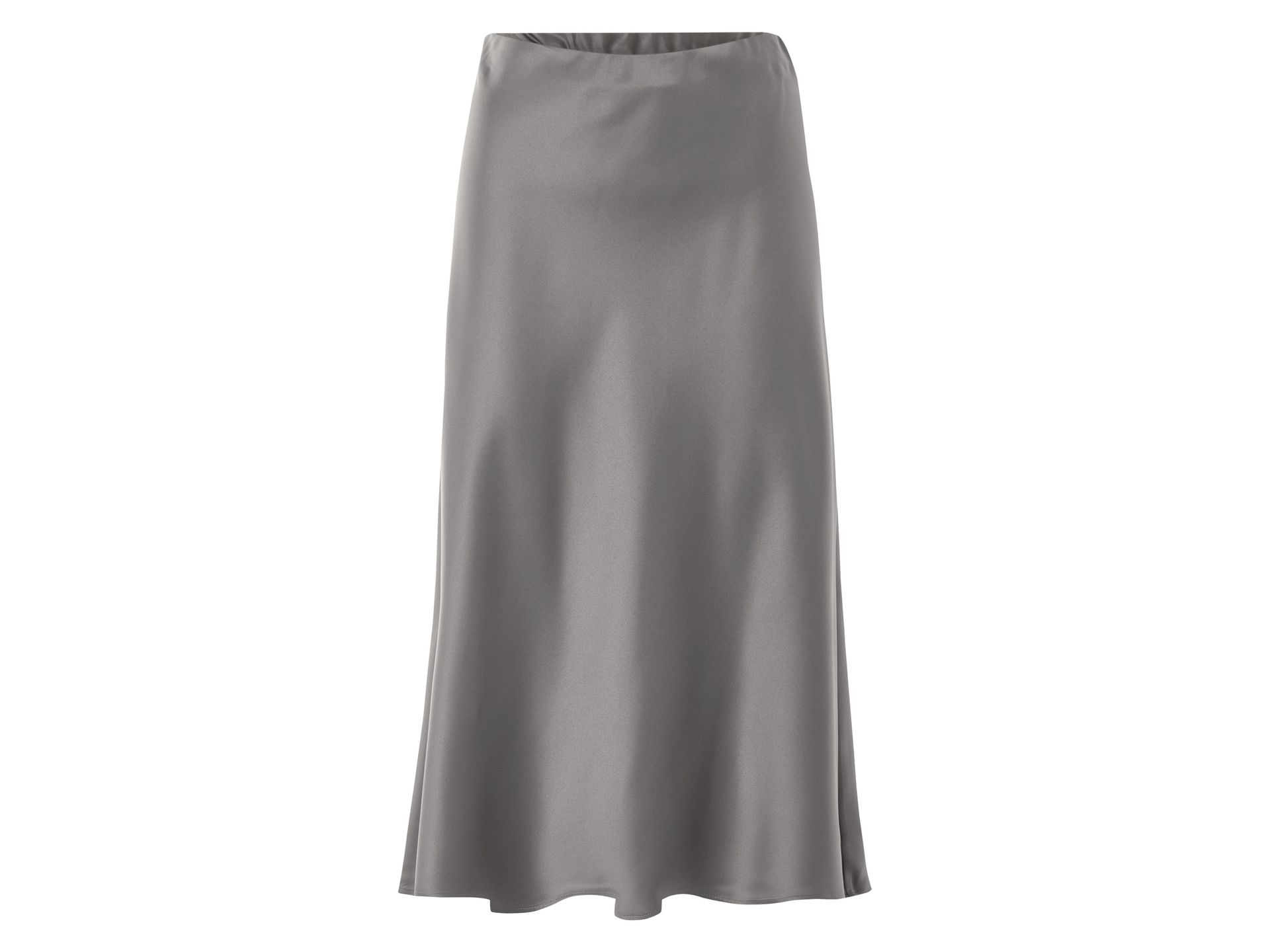 esmara® Spódnica satynowa damska (Szary, L(44/46))