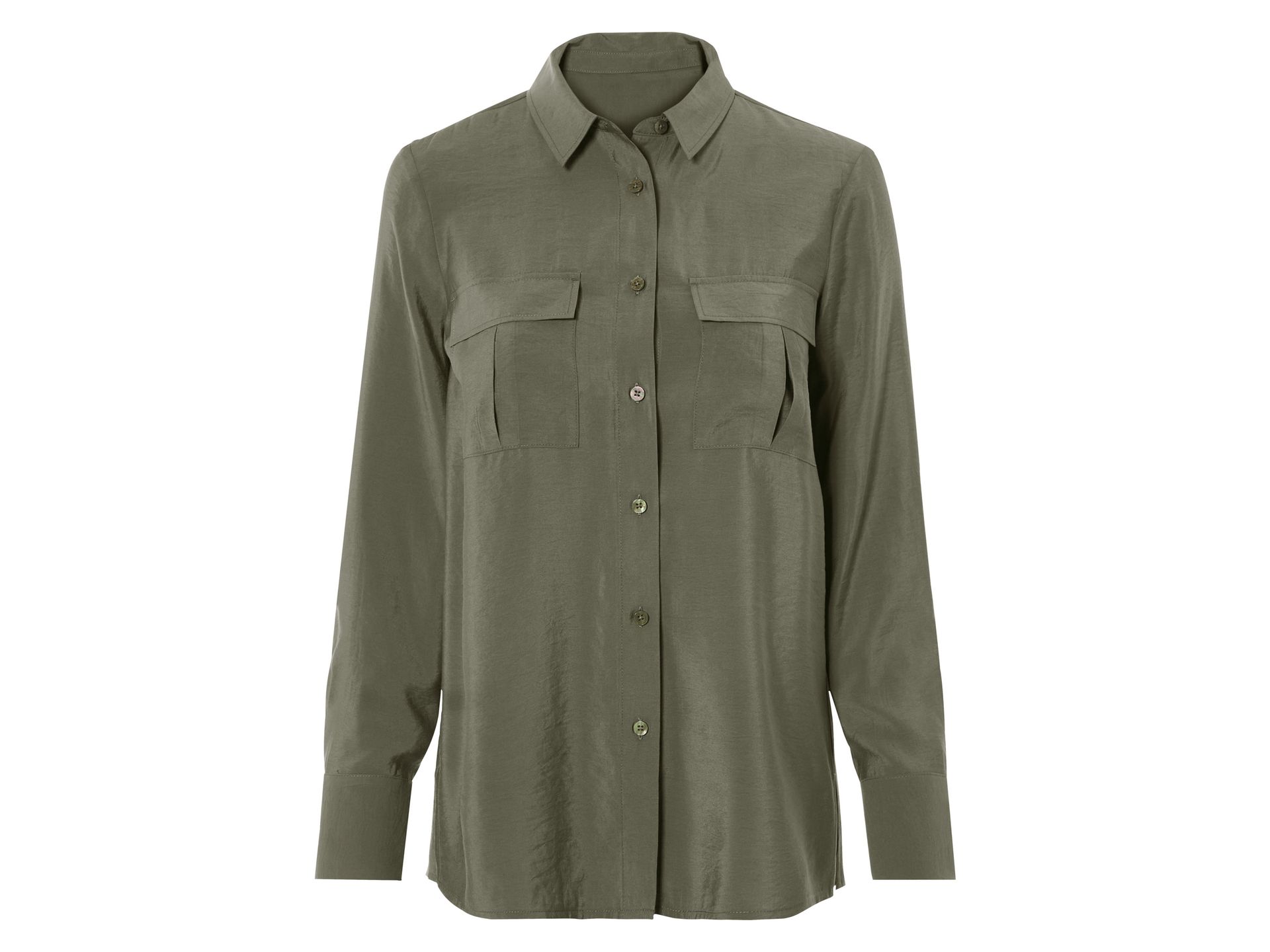 esmara® Koszula damska z wiskozą (Khaki, 36)