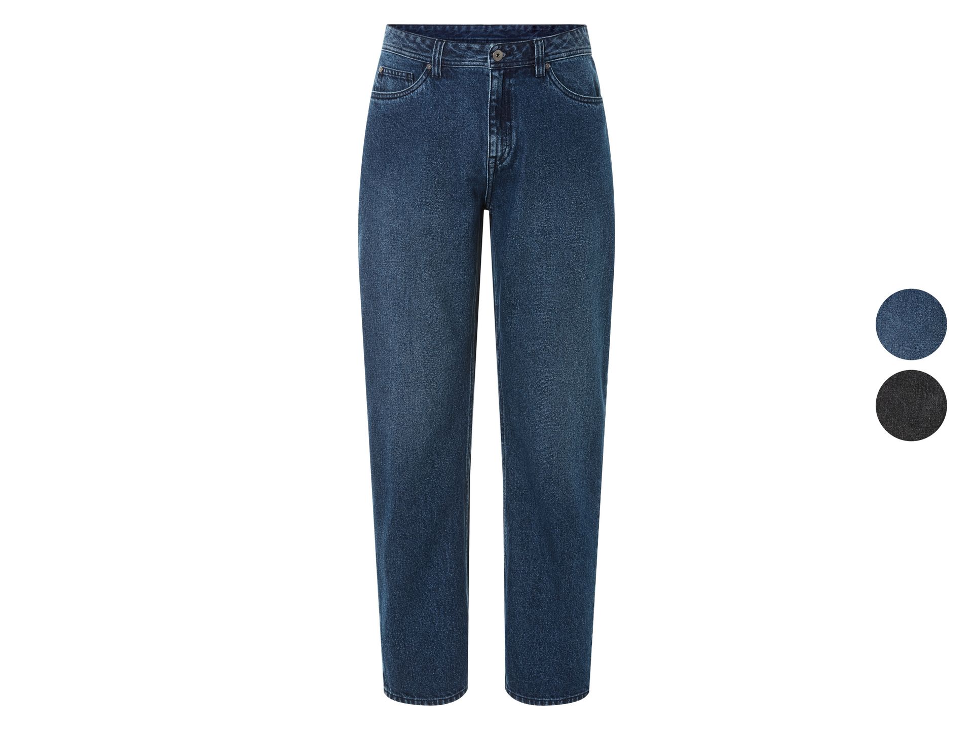 LIVERGY® Jeansy Relaxed Fit męskie z bawełny