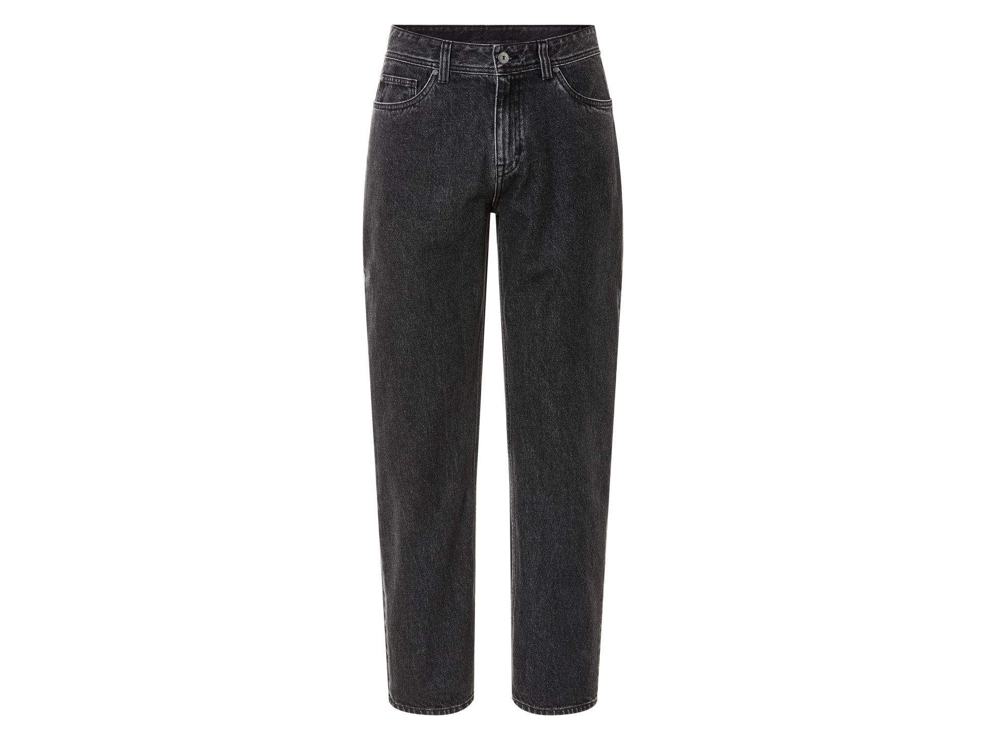 LIVERGY® Jeansy Relaxed Fit męskie z bawełny (Szary, 52 (36/32))