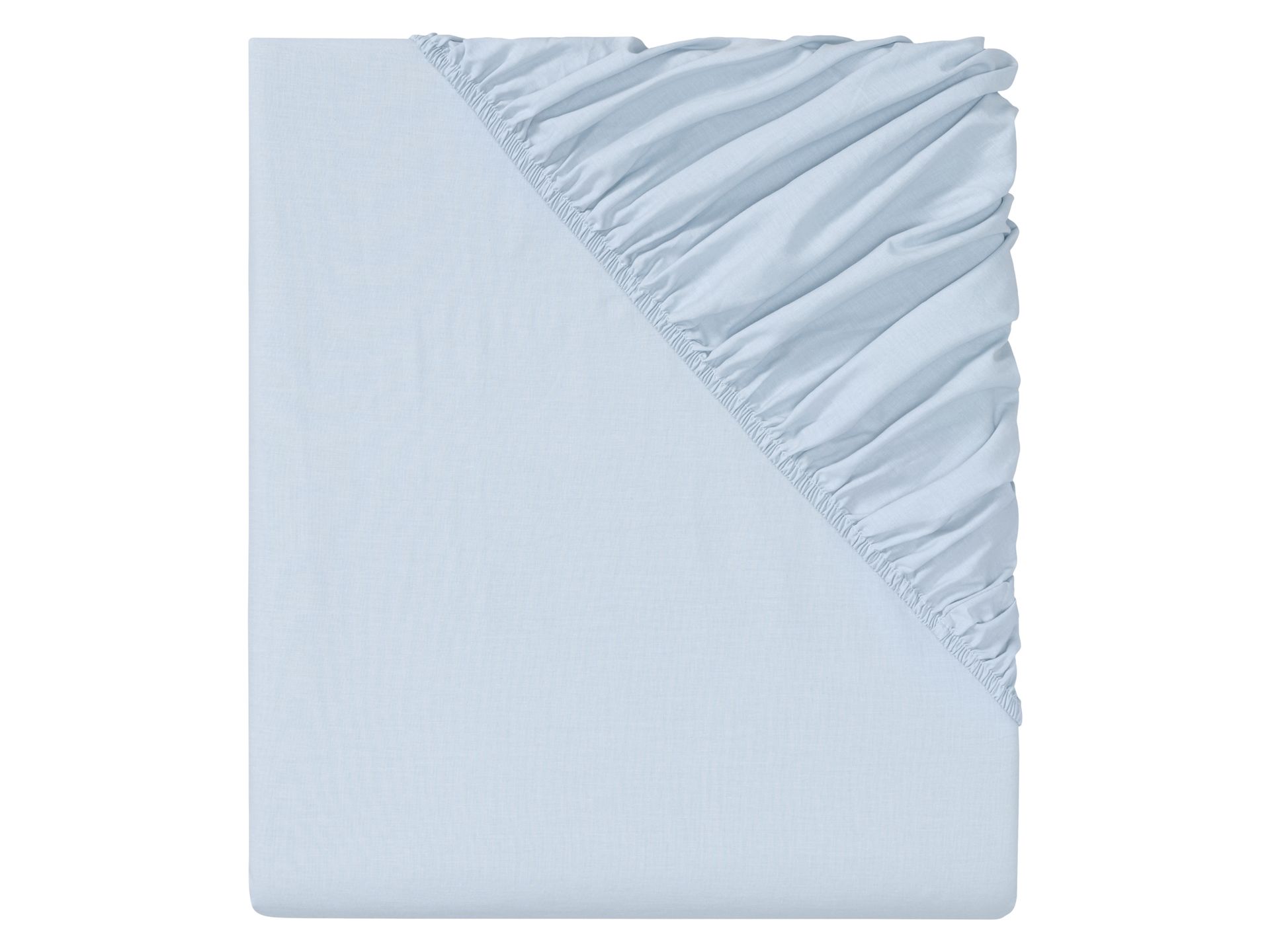 LIVARNO home Prześcieradło z bawełny renforcé z gumką, 140-160 x 200 cm (Niebieski)