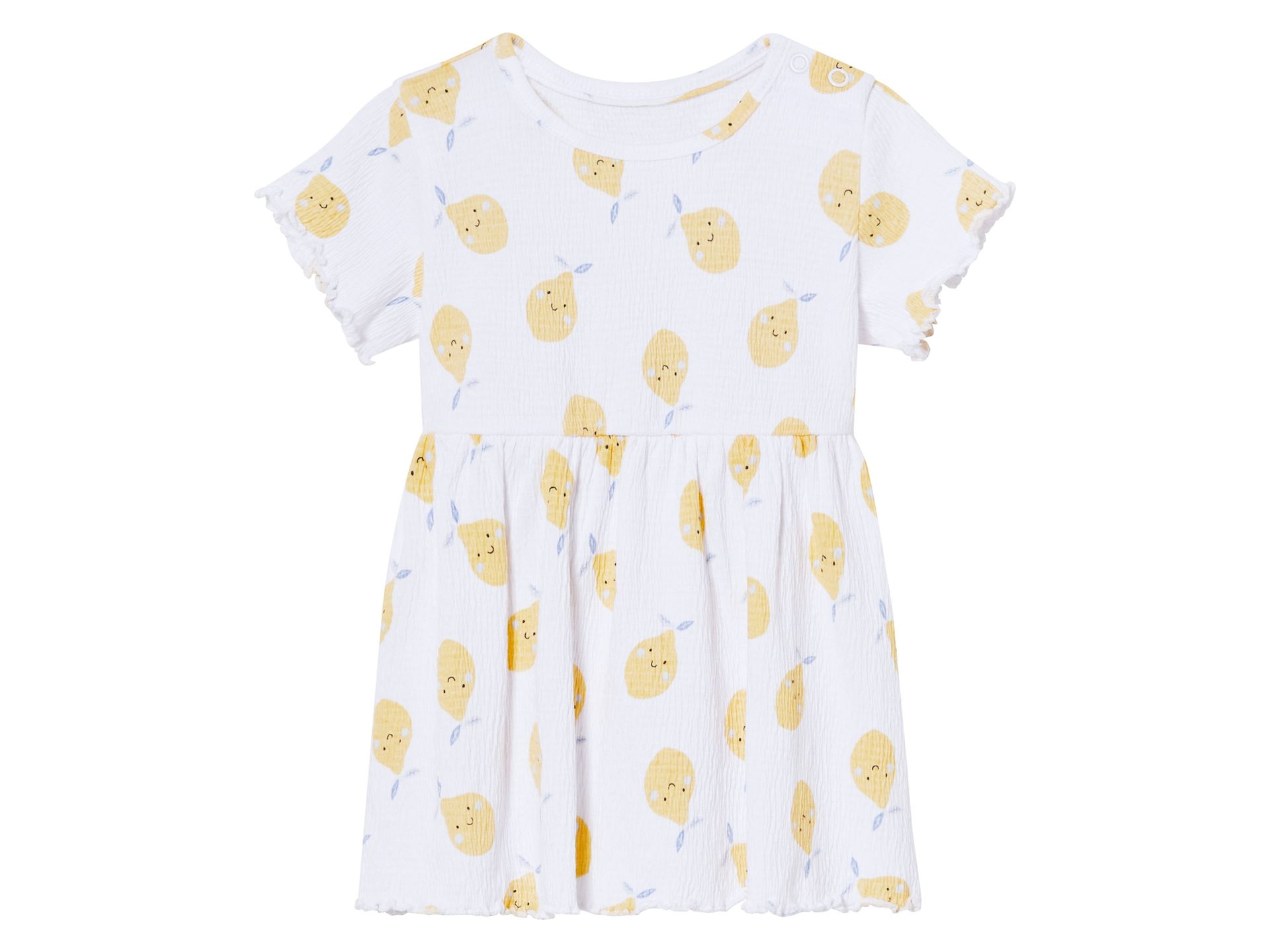 lupilu® Sukienka niemowlęca z bawełny organicznej (Biały, 86/92)