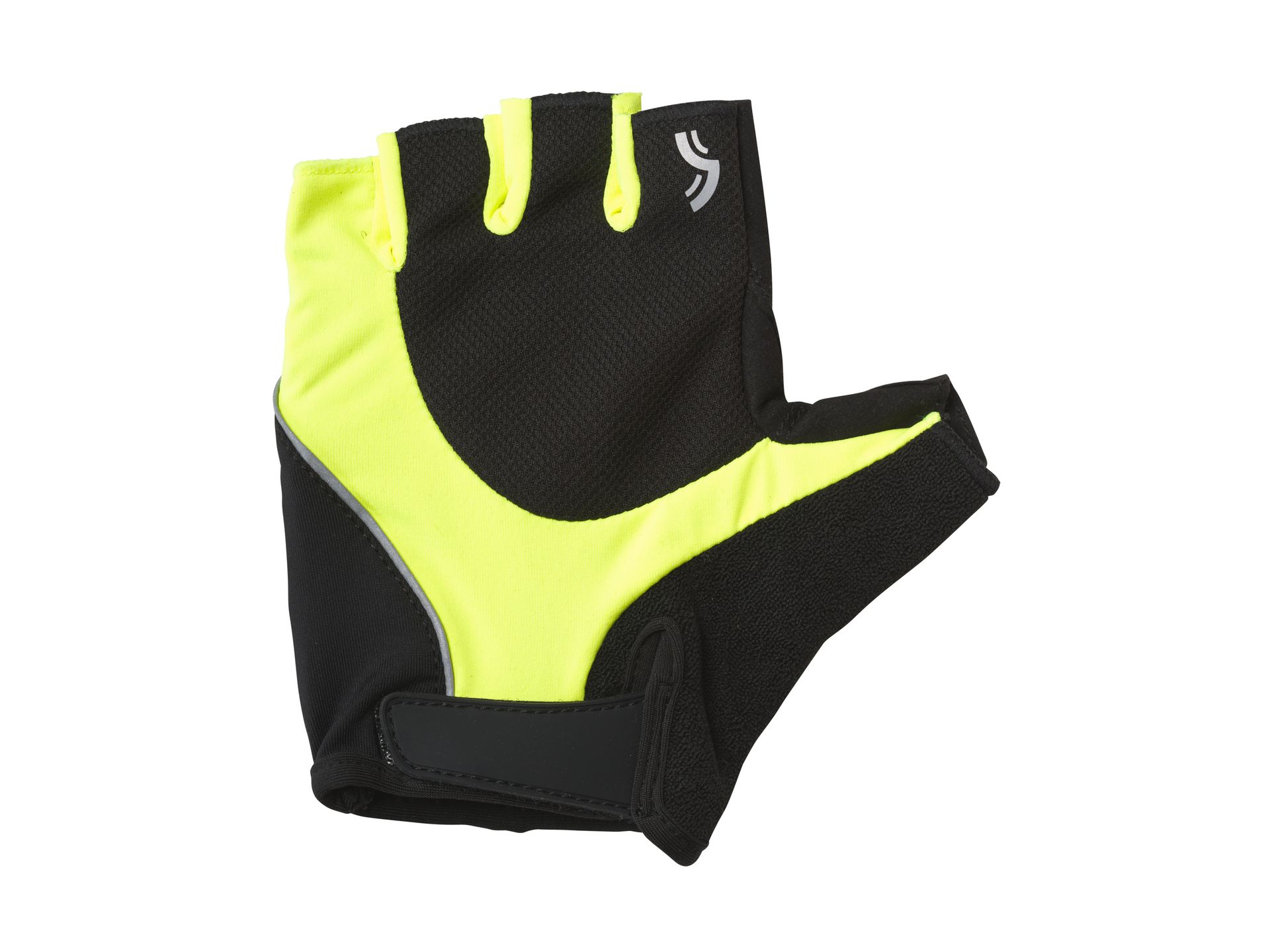 CRIVIT Rękawiczki rowerowe z elementami odblaskowymi (Czarny/ żółty, 10)