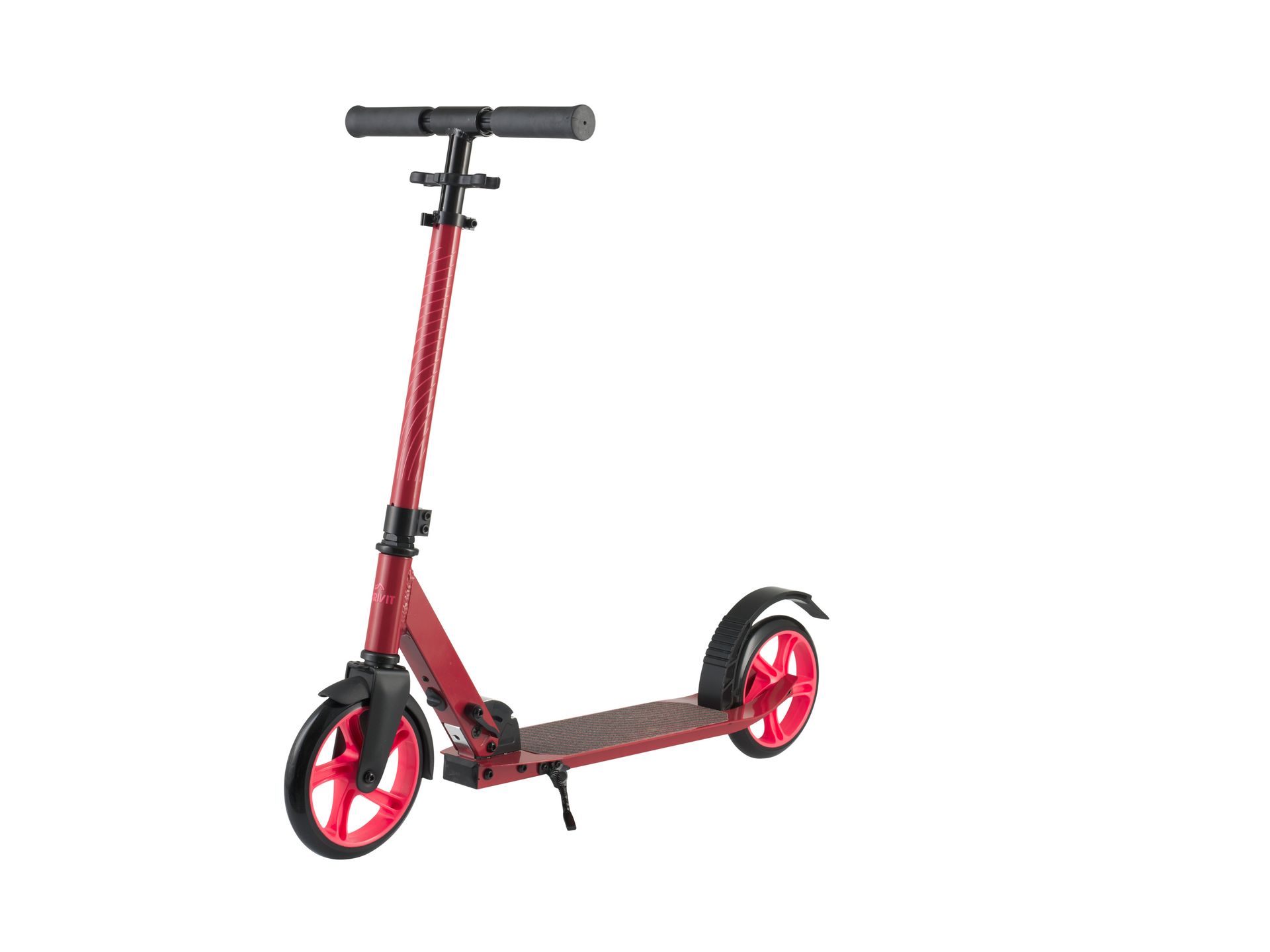 CRIVIT Hulajnoga aluminiowa, z szybkim mechanizmem składania (Czerwony)