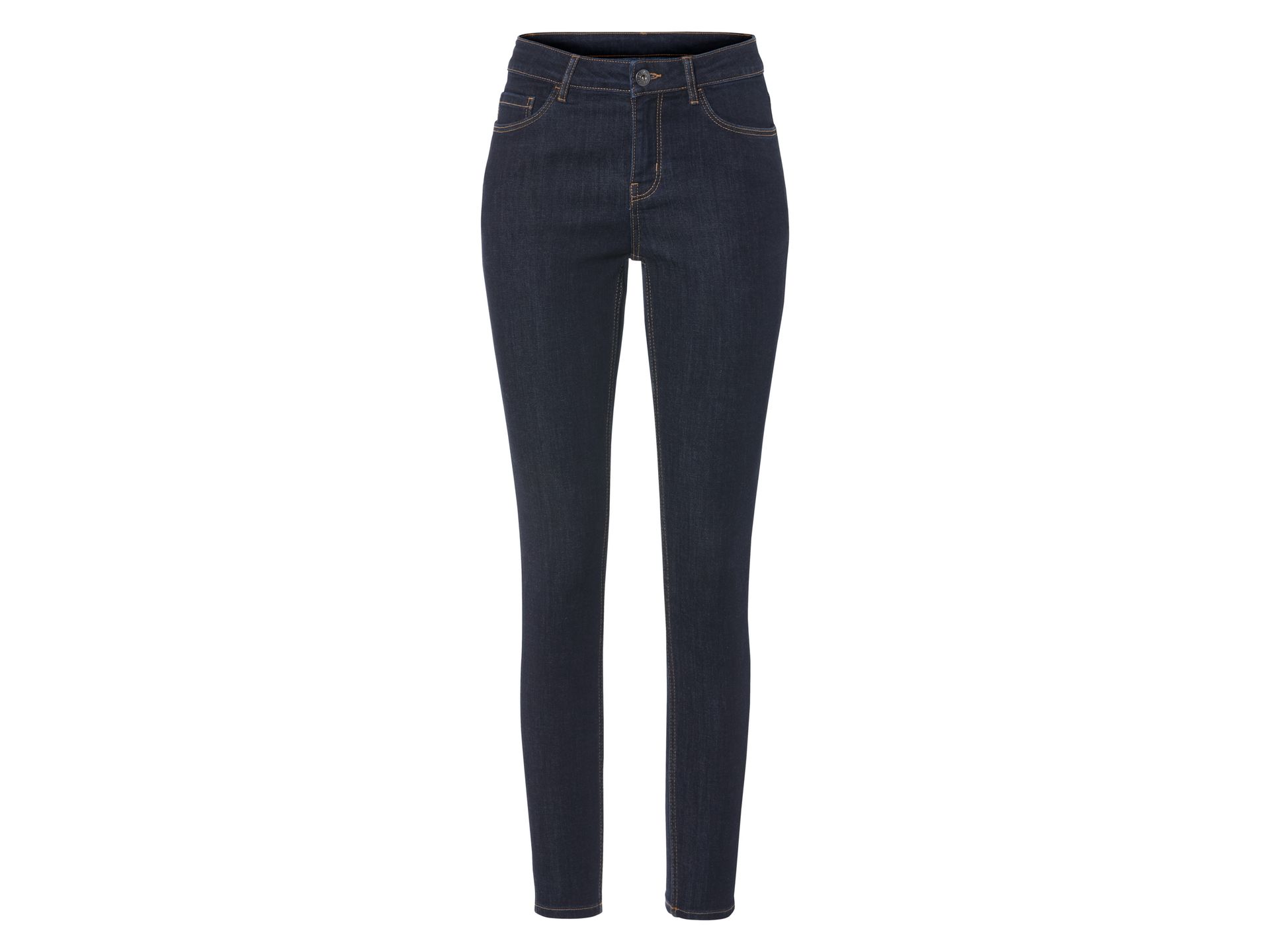 esmara® Jeansy damskie Super Skinny Fit z bawełną (Ciemnoniebieski, 34)