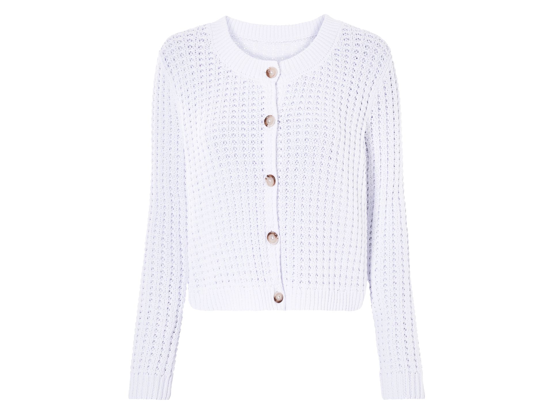 esmara® Kardigan damski z bawełny (Biały, XS (32/34))