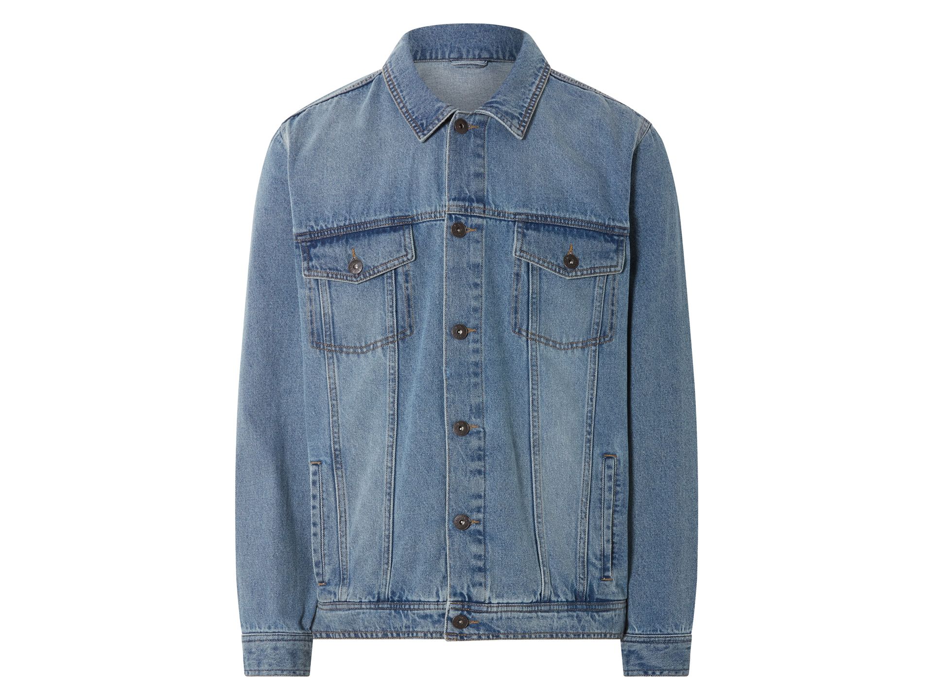 LIVERGY® Kurtka jeansowa z bawełny (Jasnoniebieski, L (52/54))