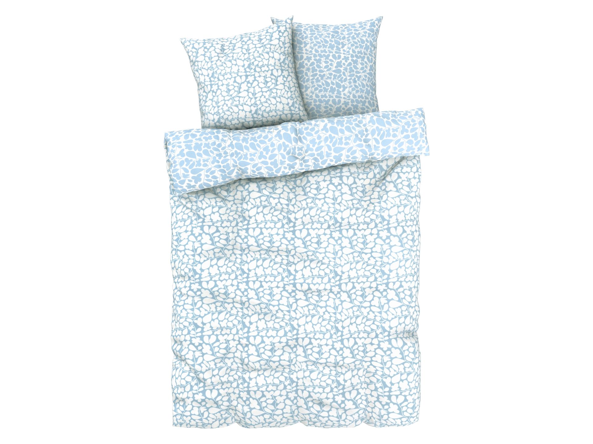 LIVARNO home Pościel z mikrowłókna satynowego, 220 x 200 cm (Niebieski)