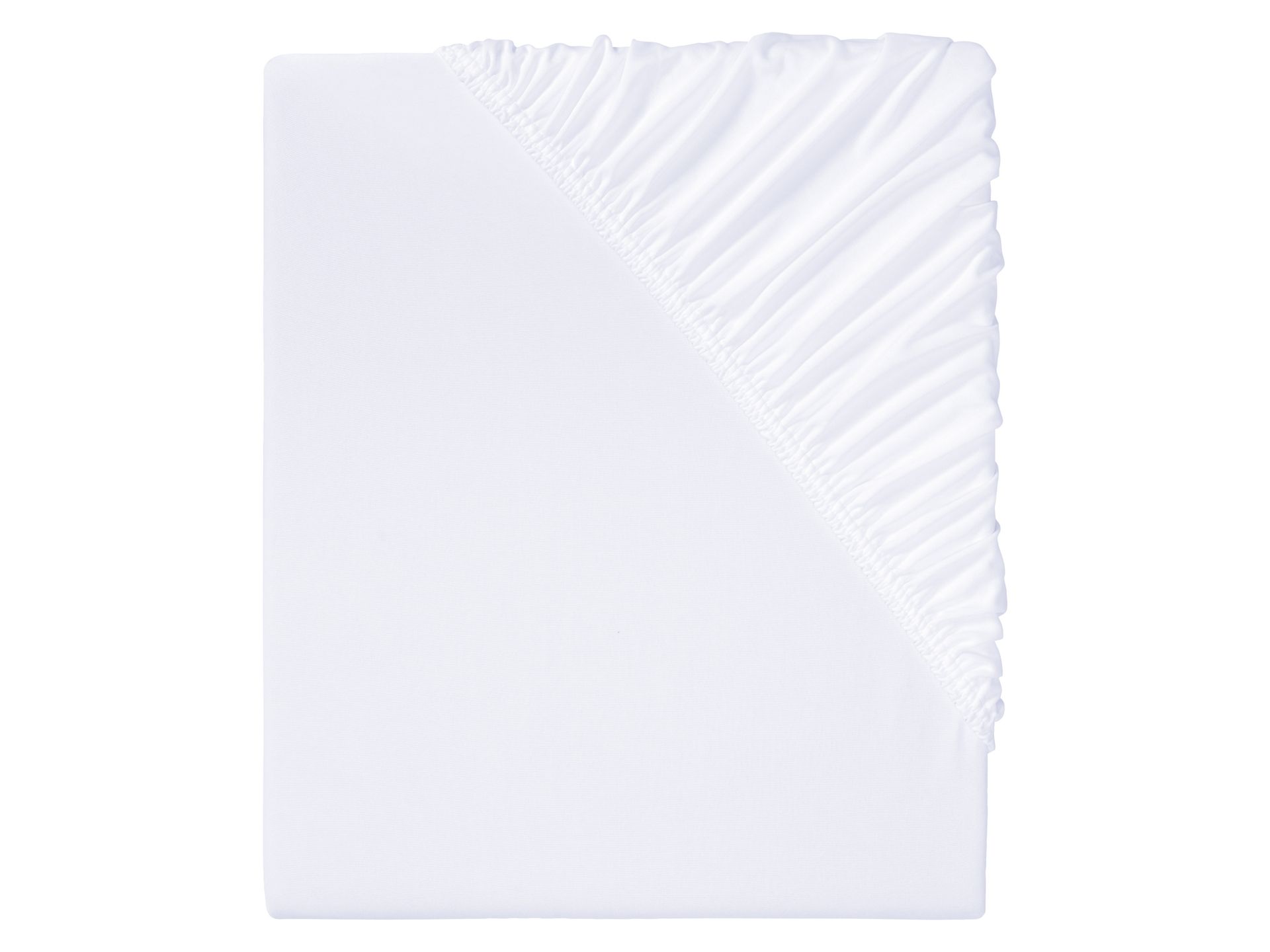 LIVARNO home Prześcieradło z mikrowłókna z gumką, 140-160 x 200 cm (Biały)