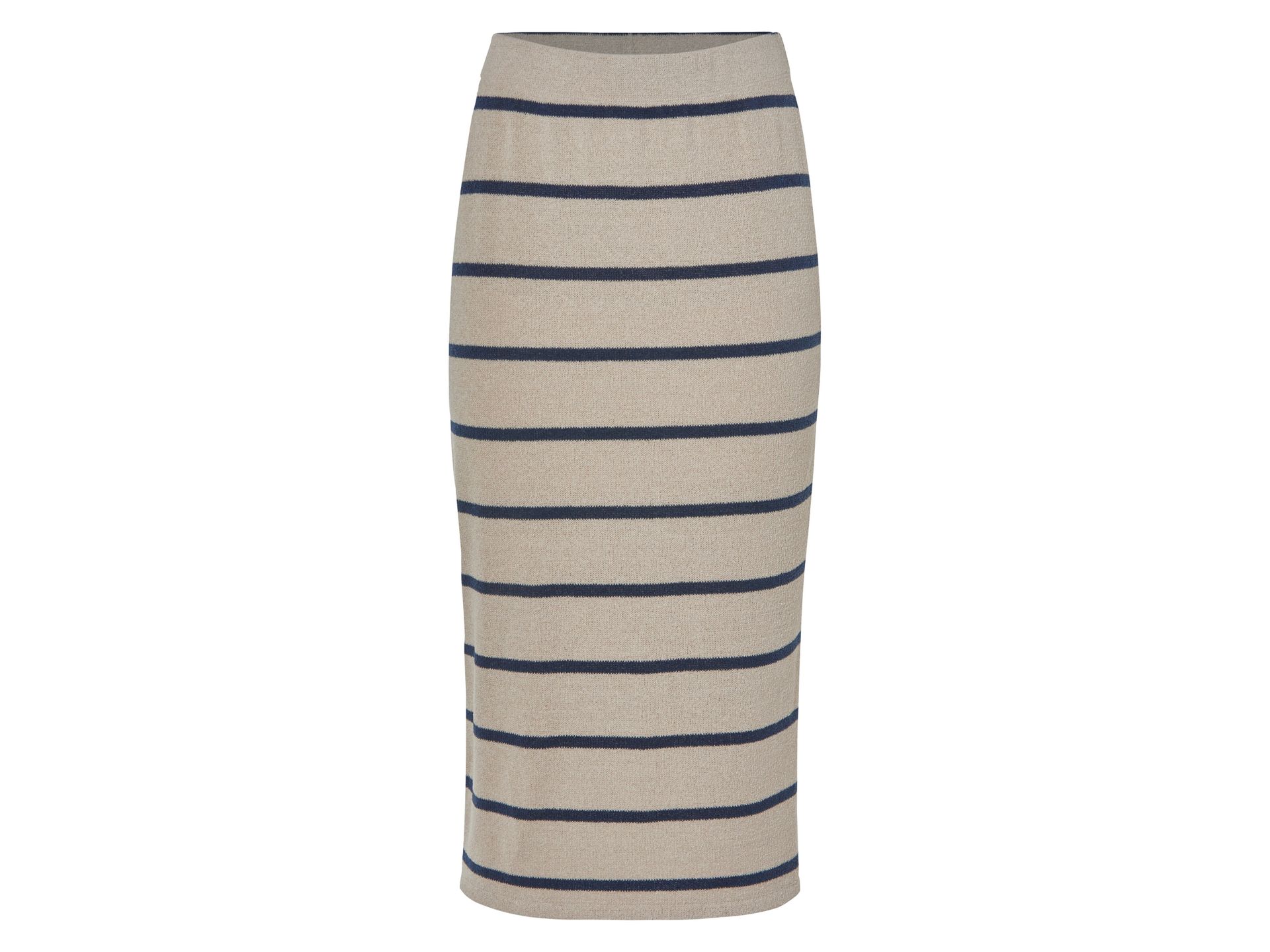 esmara® Spódnica midi damska (Beżowy/granatowy, XS (32/34))