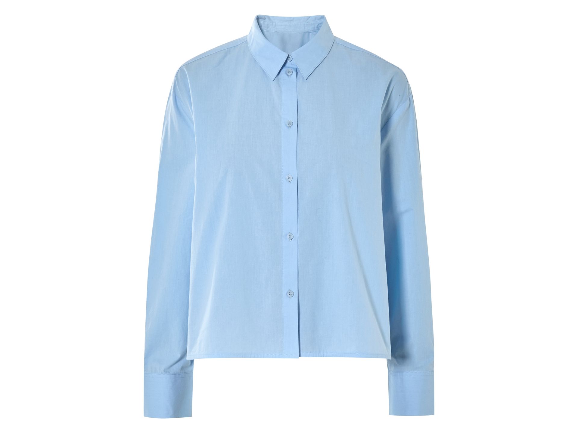 esmara® Koszula damska z bawełny (Niebieski, S(36/38))