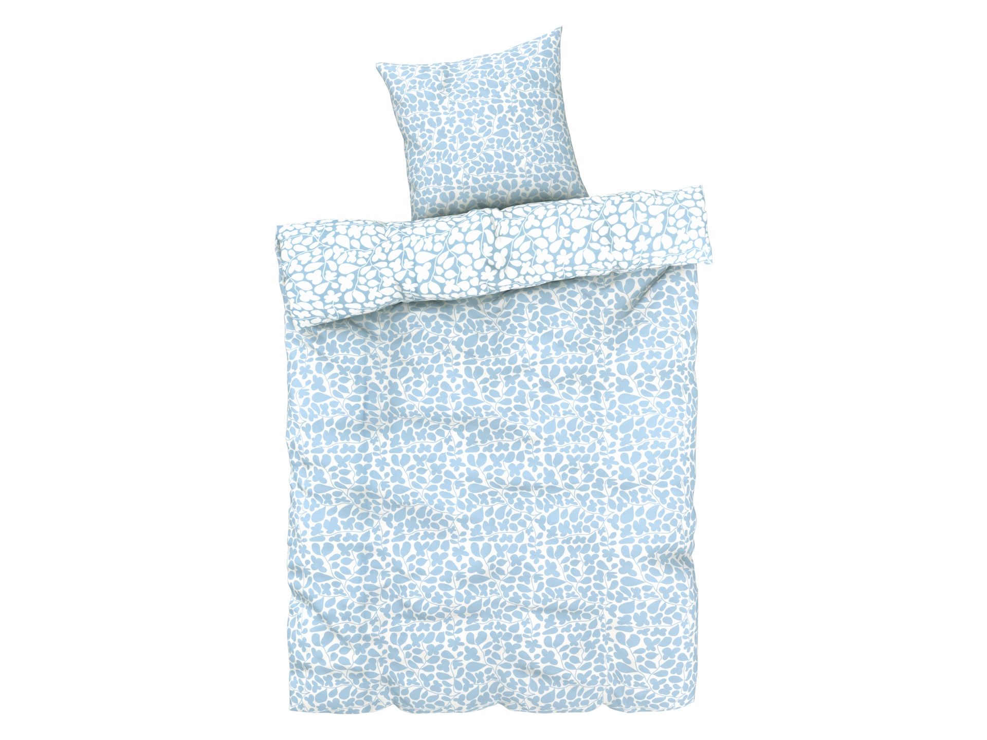 LIVARNO home Pościel z mikrowłókna satynowego, 140 x 200 cm (Niebieski)