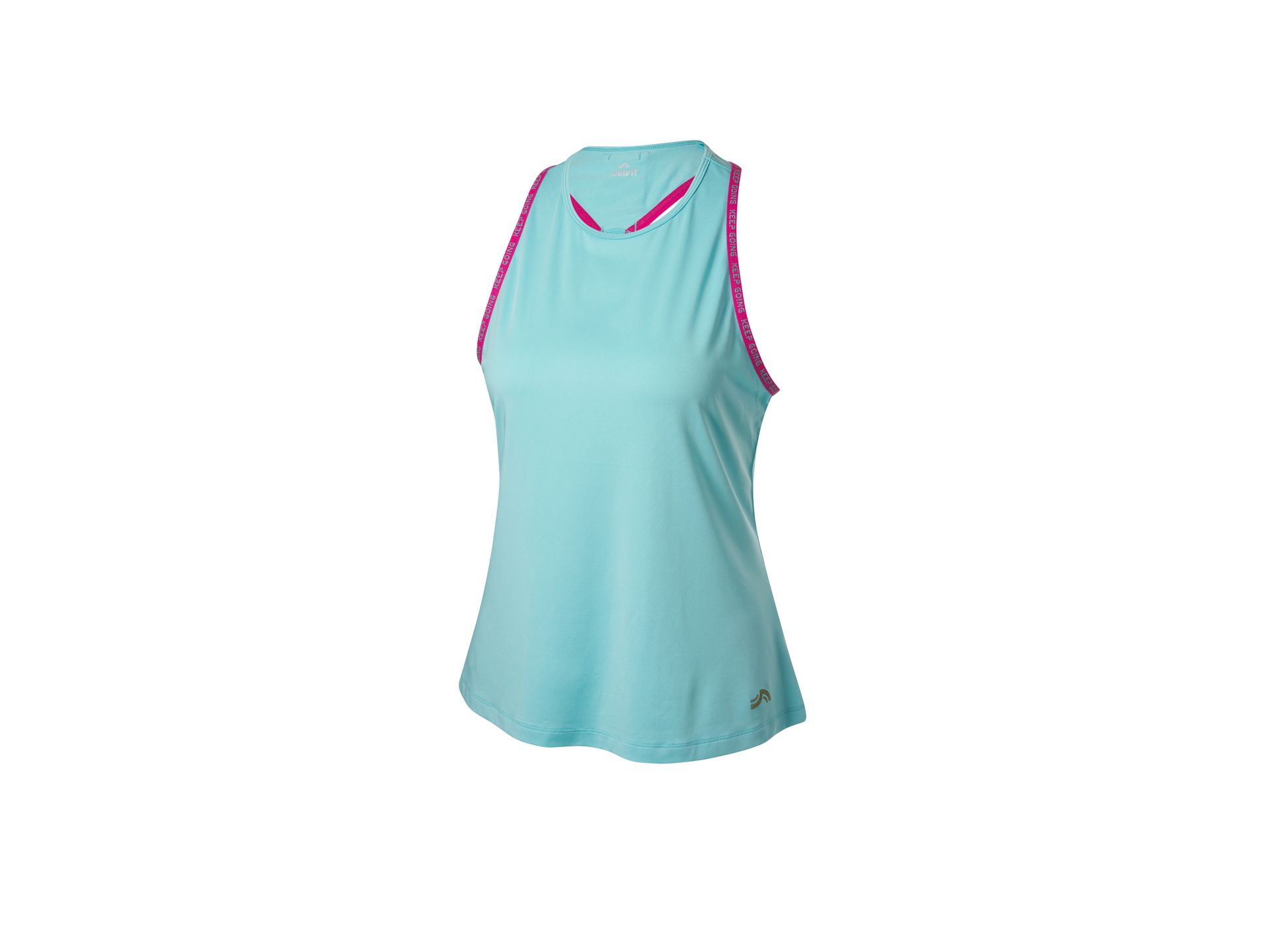 CRIVIT Top funkcyjny damski (Turkusowy, S(36/38))