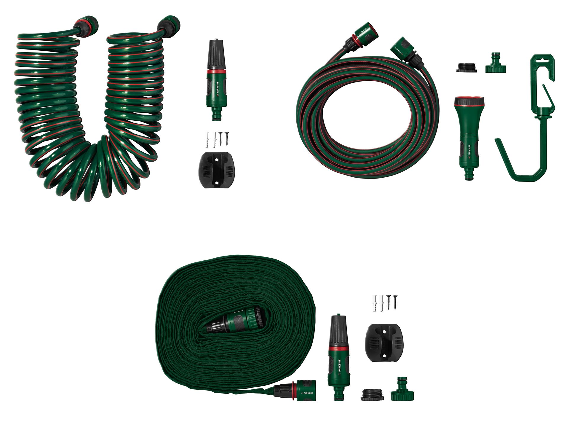 PARKSIDE® Zestaw wąż z przyłączami, 7 elementów