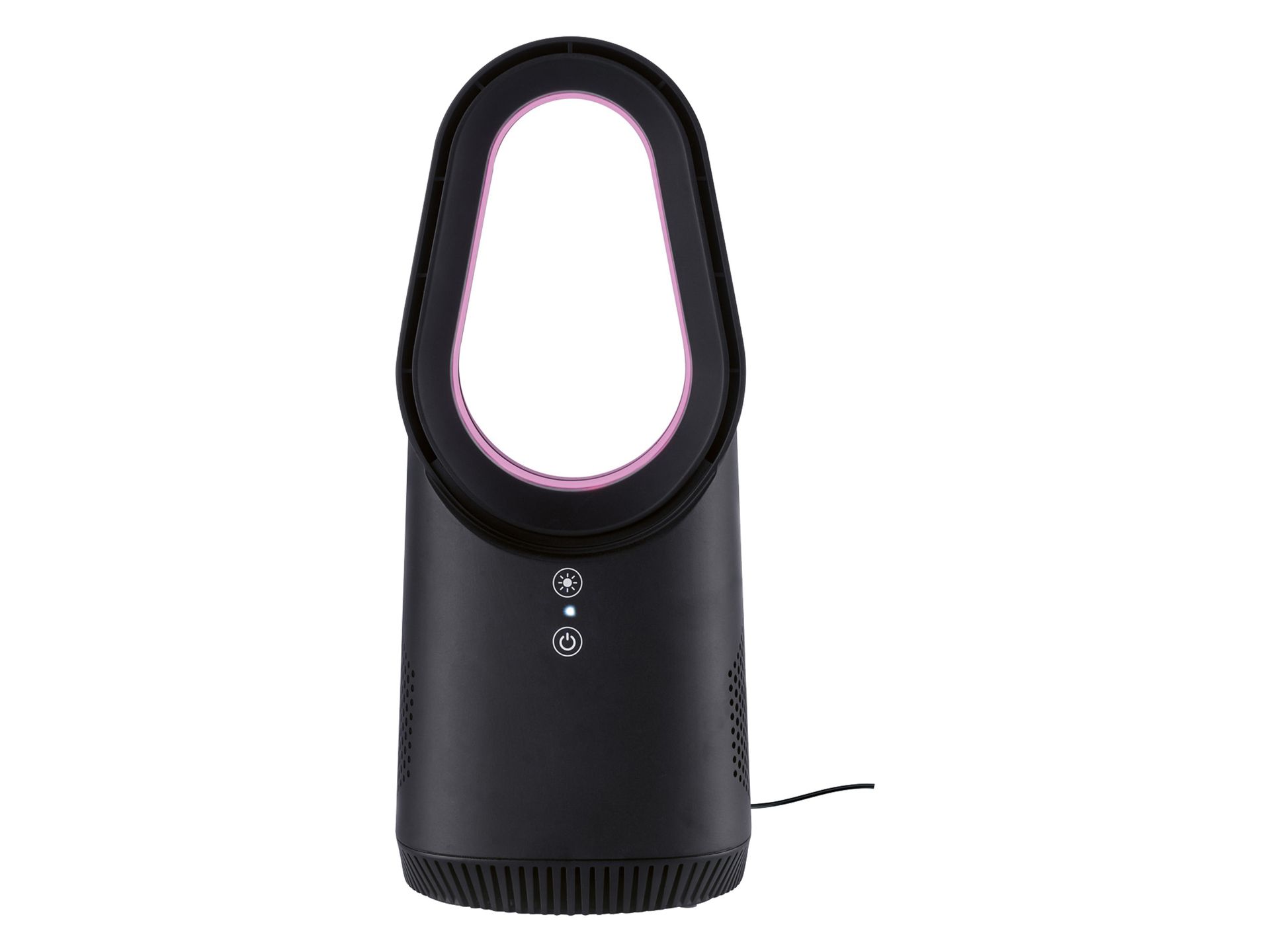 SILVERCREST Wentylator stołowy bezłopatkowy LED 6 W Czarny