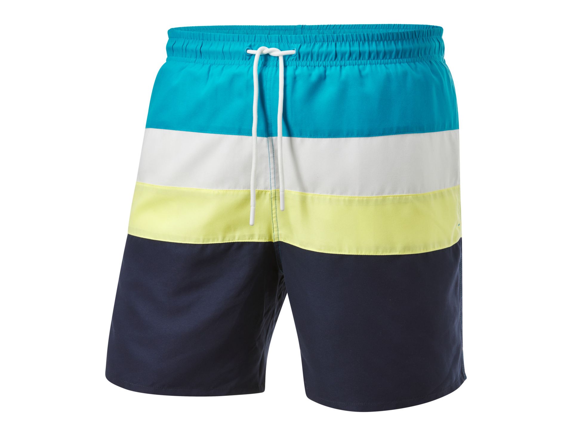 CRIVIT Szorty kąpielowe męskie (Niebieski/ żółty/ biały, 8/XXL)