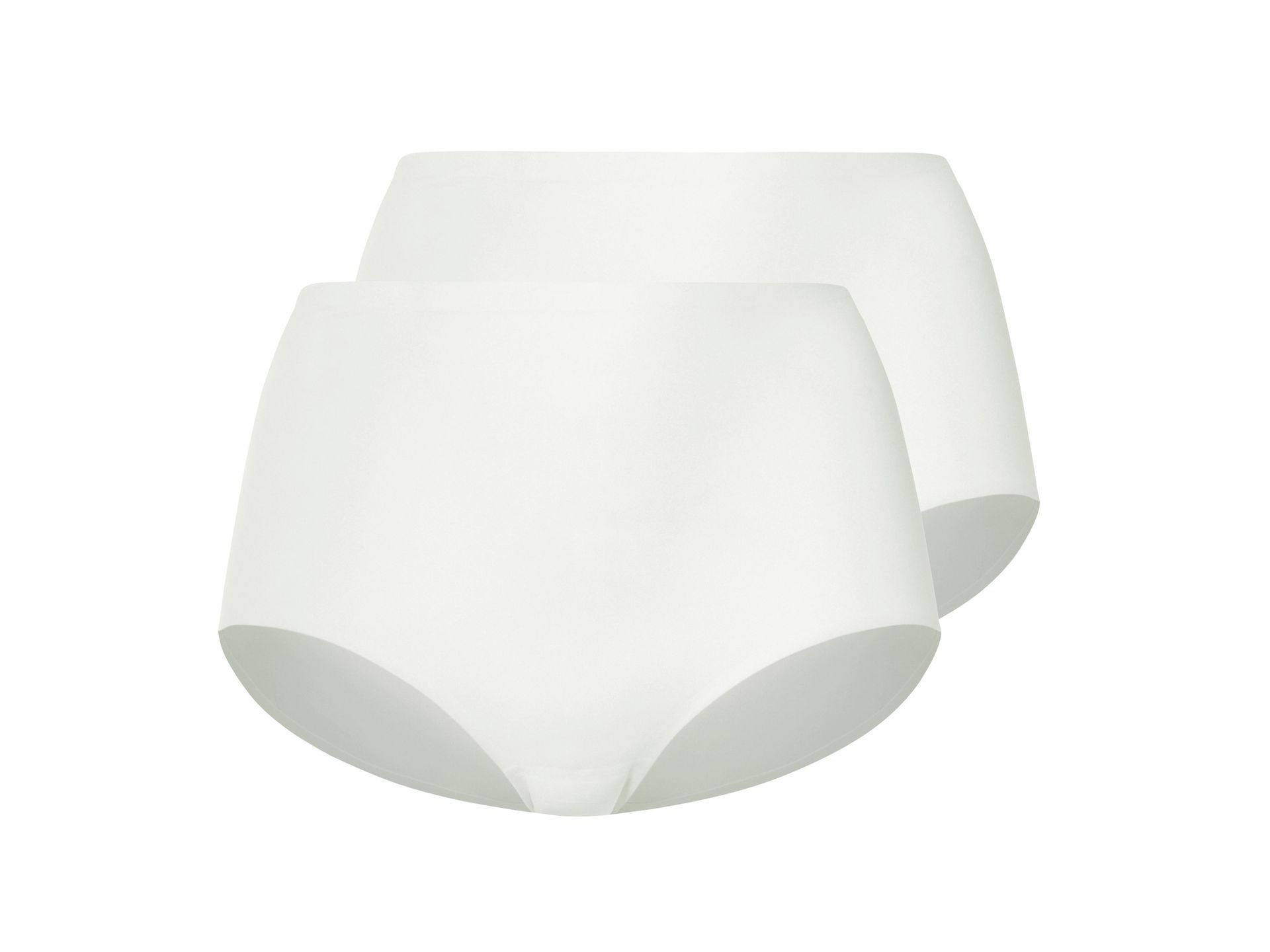 esmara® Majtki figi damskie bezszwowe, 2 pary (Biały, S(36/38))