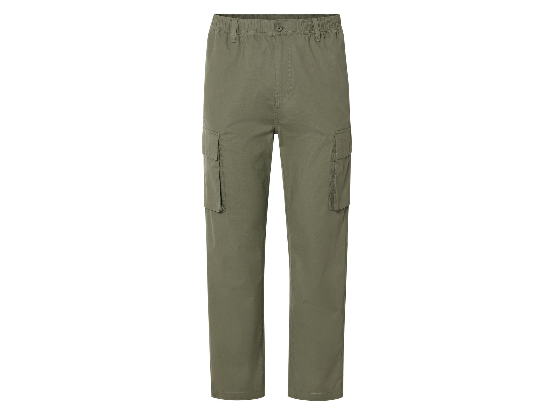LIVERGY® Spodnie cargo męskie z bawełną (Khaki, S (44/46))