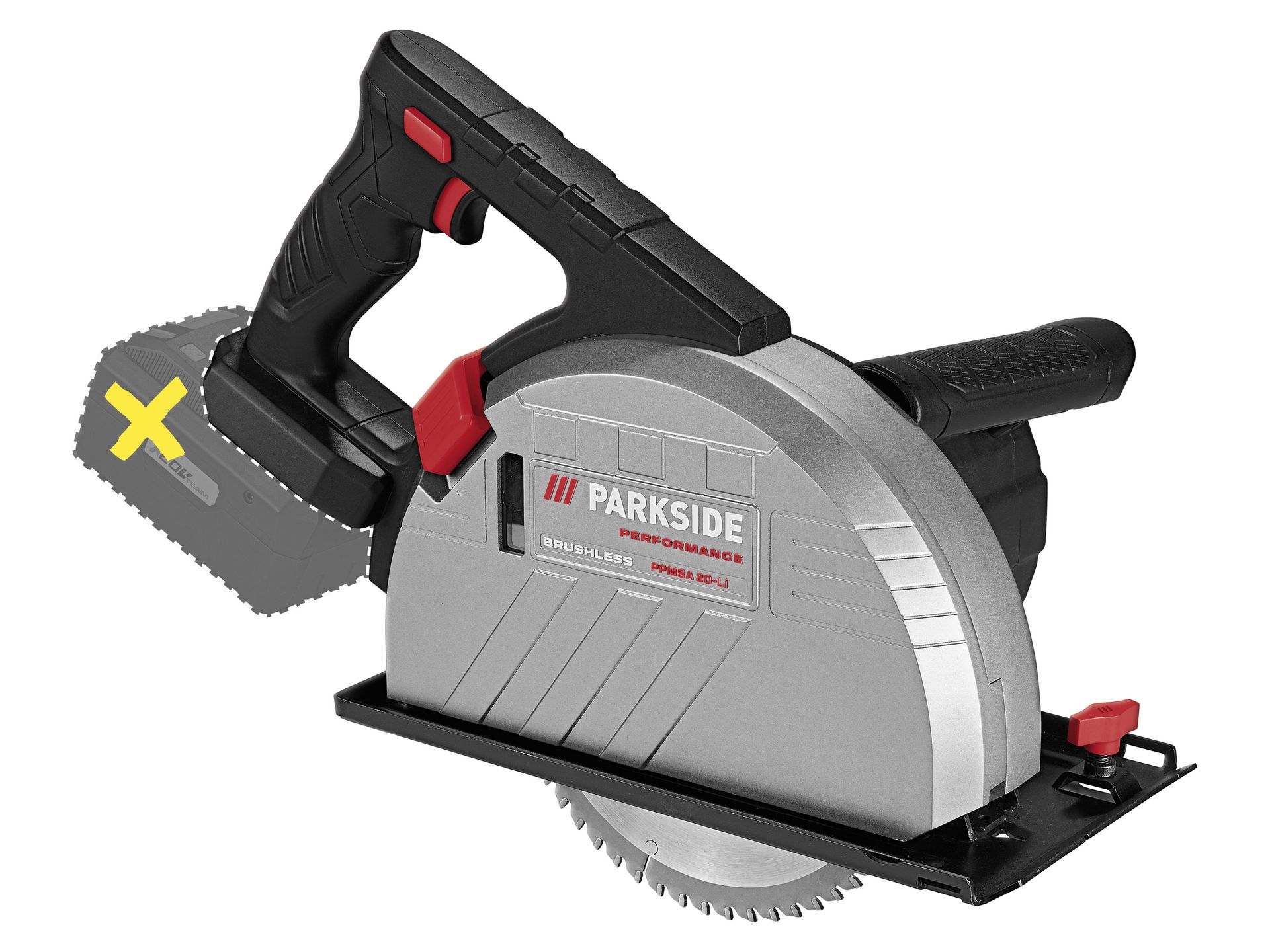 PARKSIDE PERFORMANCE® Akumulatorowa piła tarczowa 20 V, PPMSA 20-Li A1