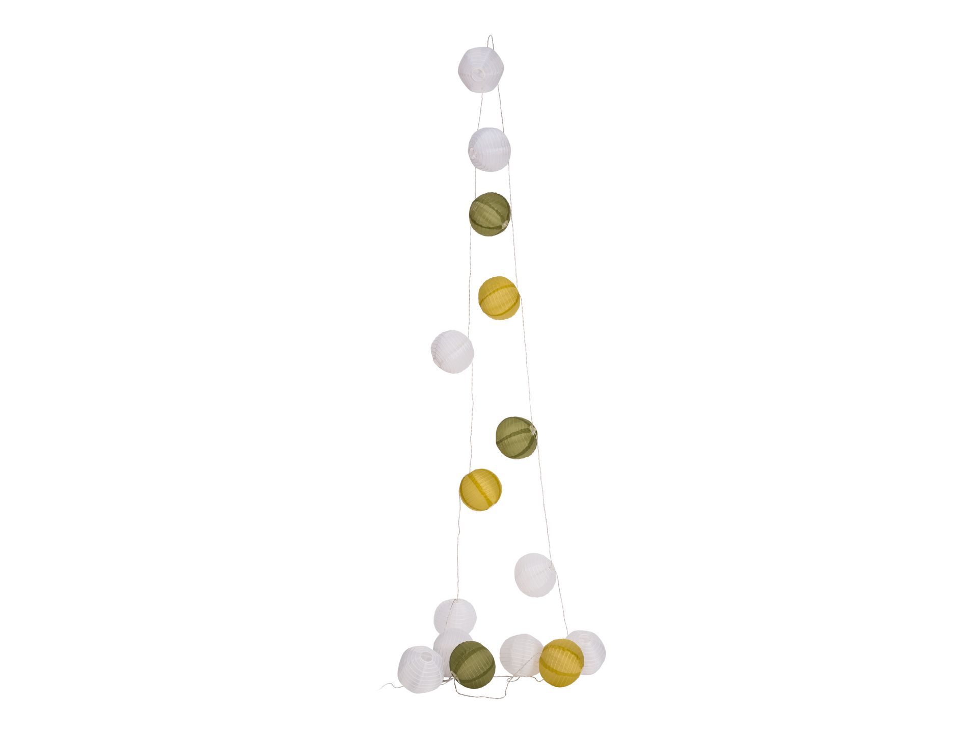 LIVARNO home Ozdoba ogrodowa LED (Lampion, Zielony/ biały/ żółty)