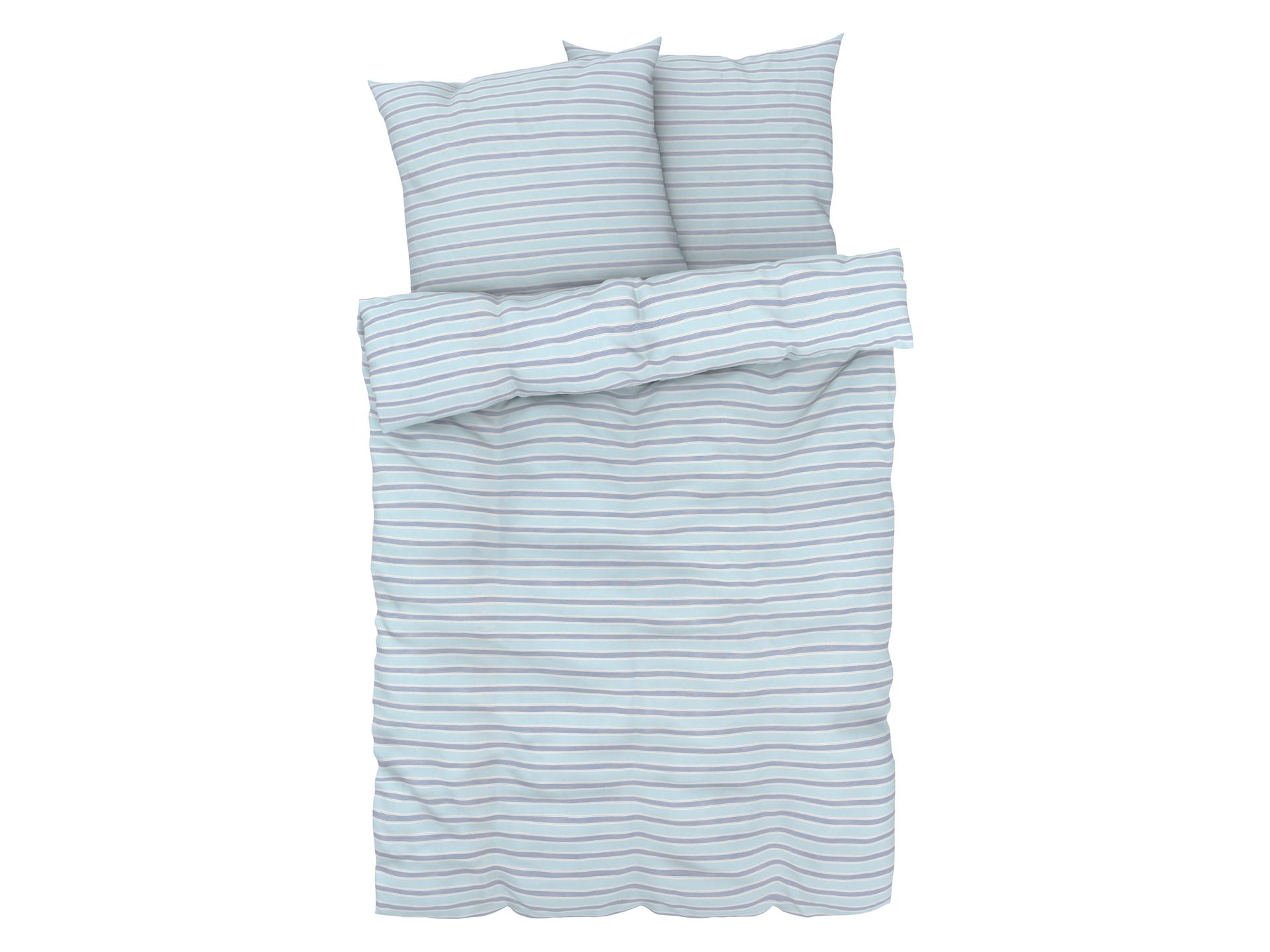LIVARNO home Pościel z bawełny renforcé, 220 x 200 cm (W paski)