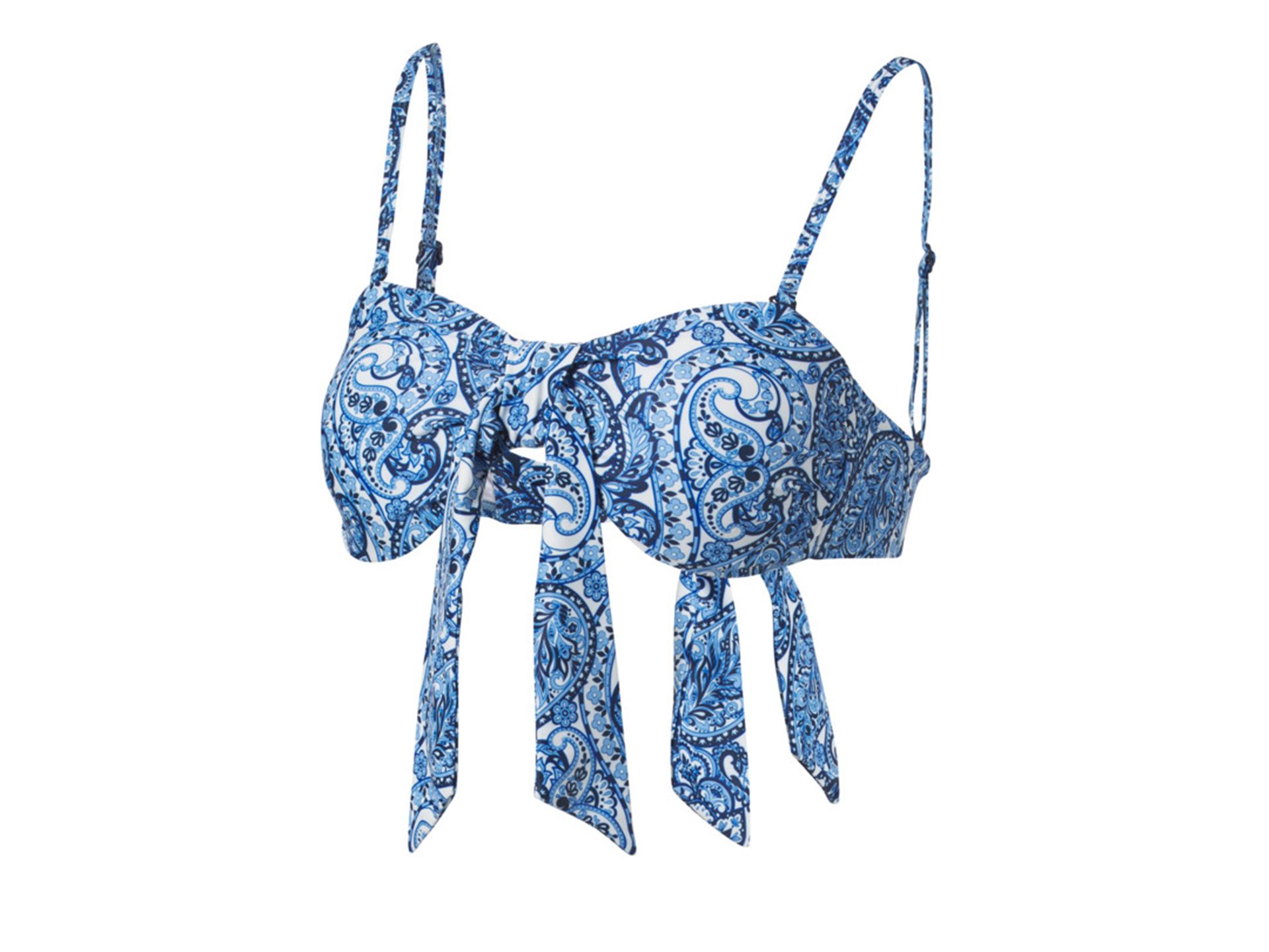 CRIVIT Góra od bikini damska (Biały/ niebieski, 36)
