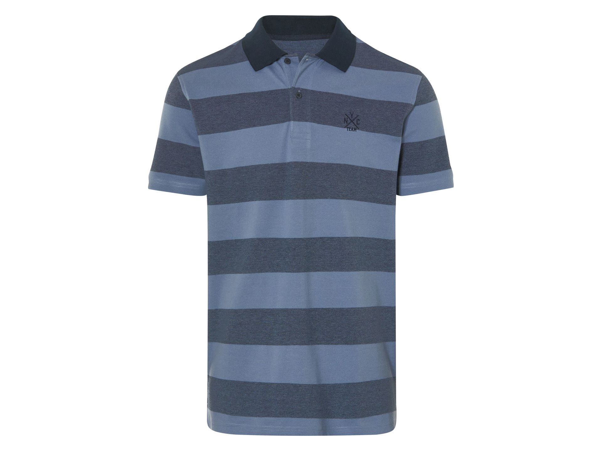 LIVERGY® Koszulka polo męska (Niebieski w paski, L(52/54))