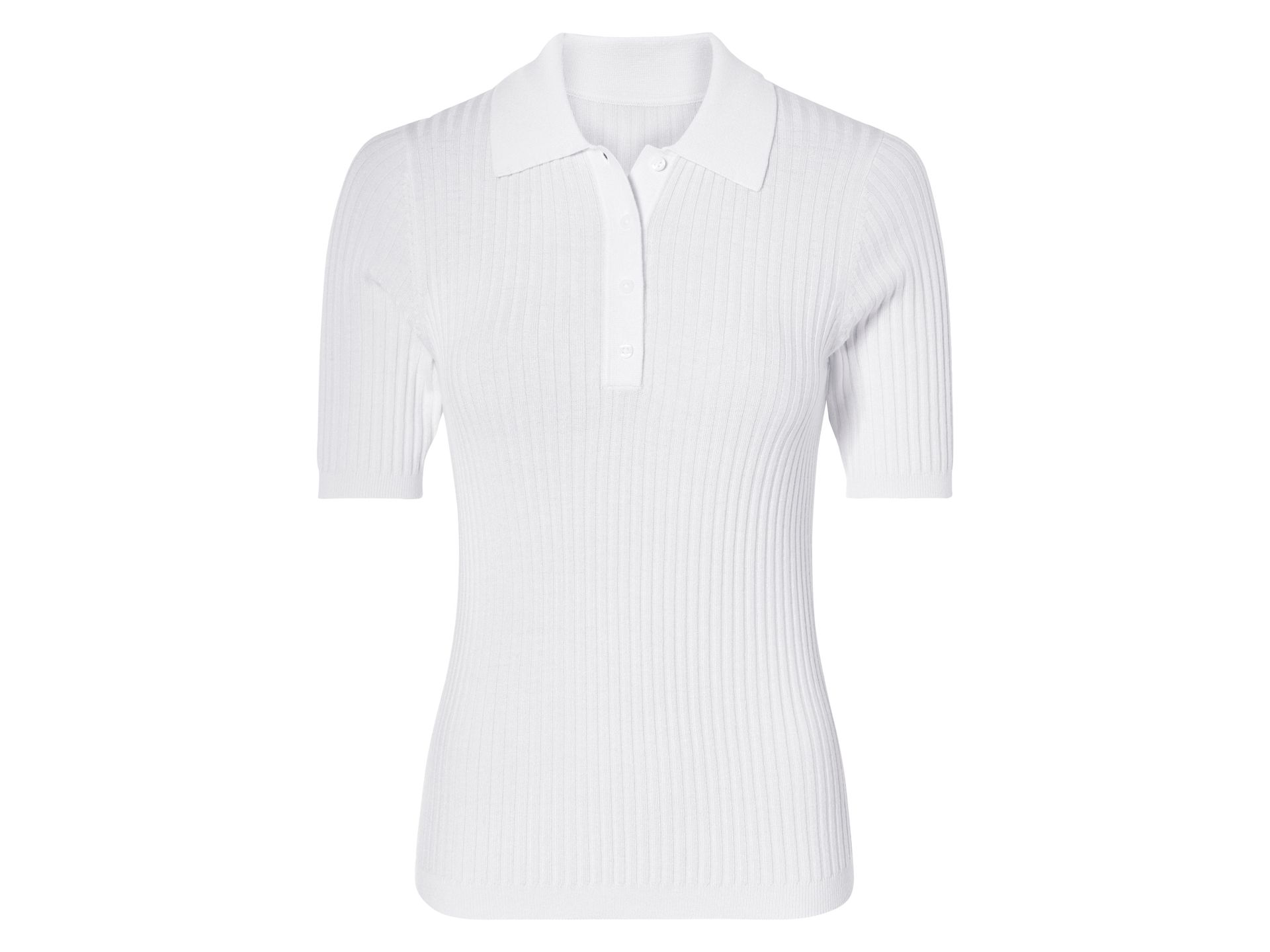 esmara® Koszulka polo damska (Biały, L(44/46))