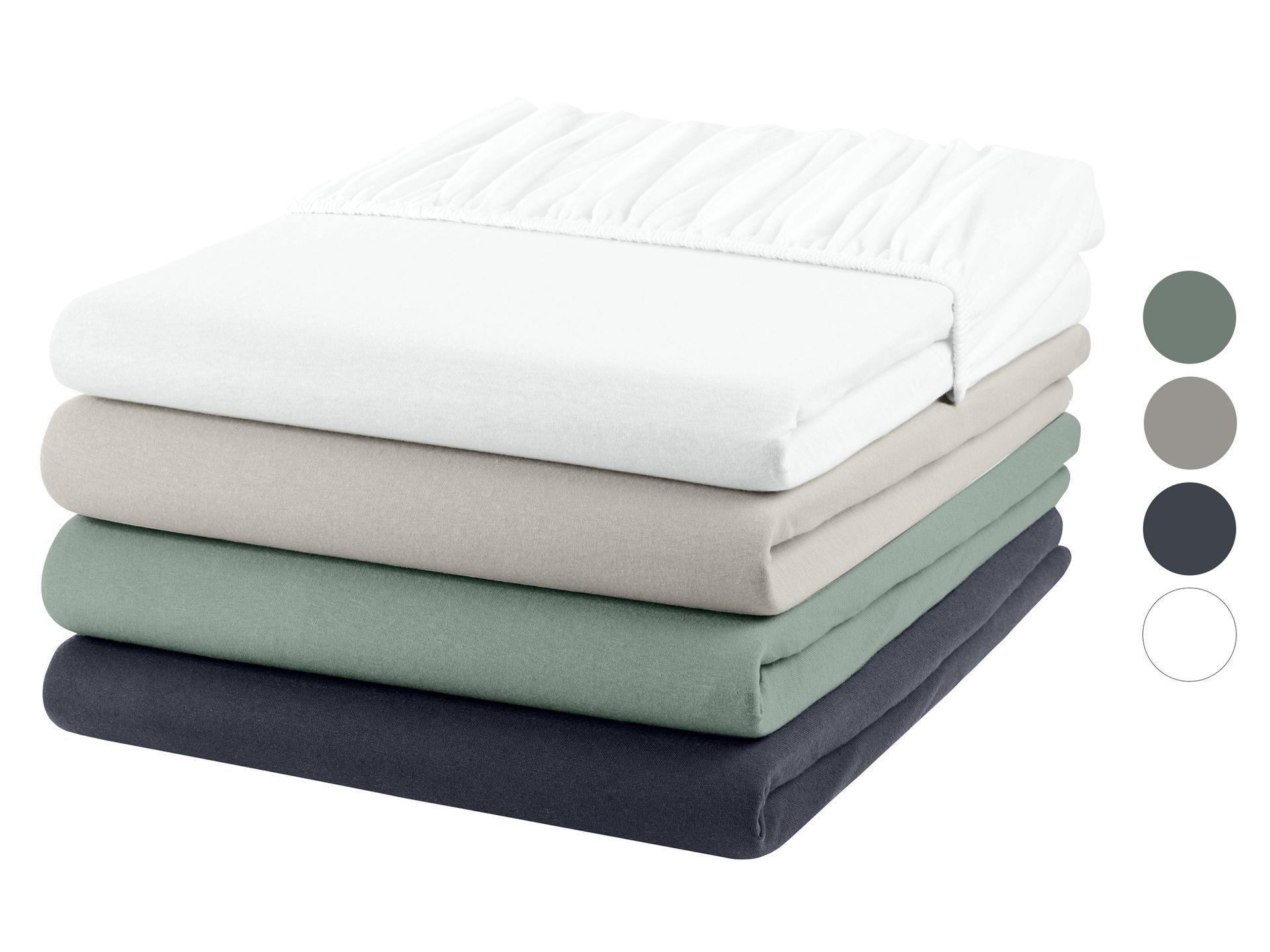 LIVARNO home Prześcieradło z lnem z gumką, 140-160 x 200 cm