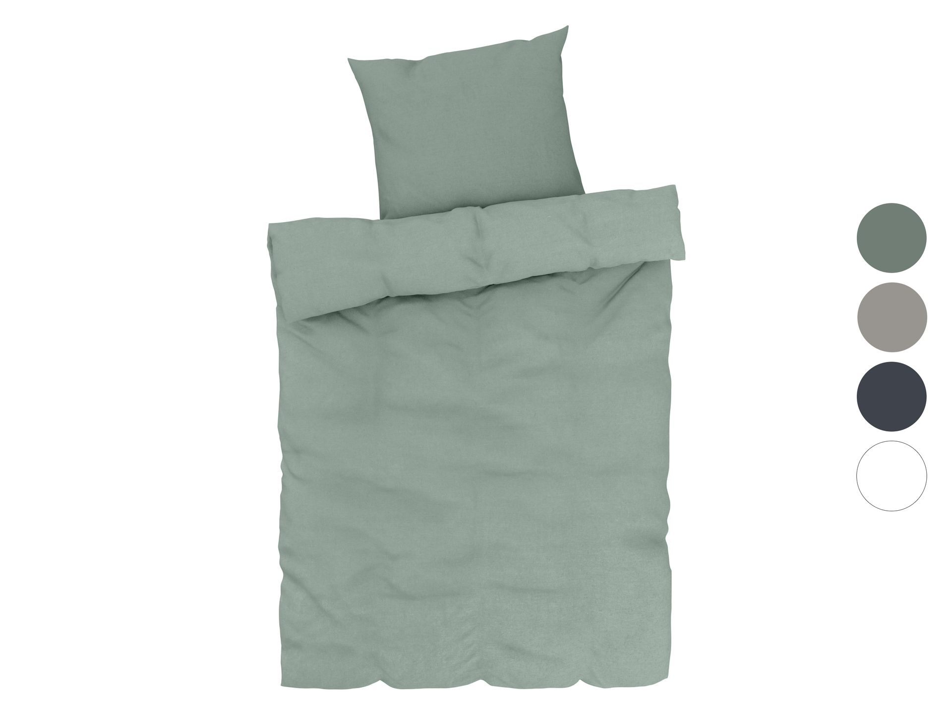 LIVARNO home Pościel z mieszanki bawełny i lnu, 140 x 200 cm