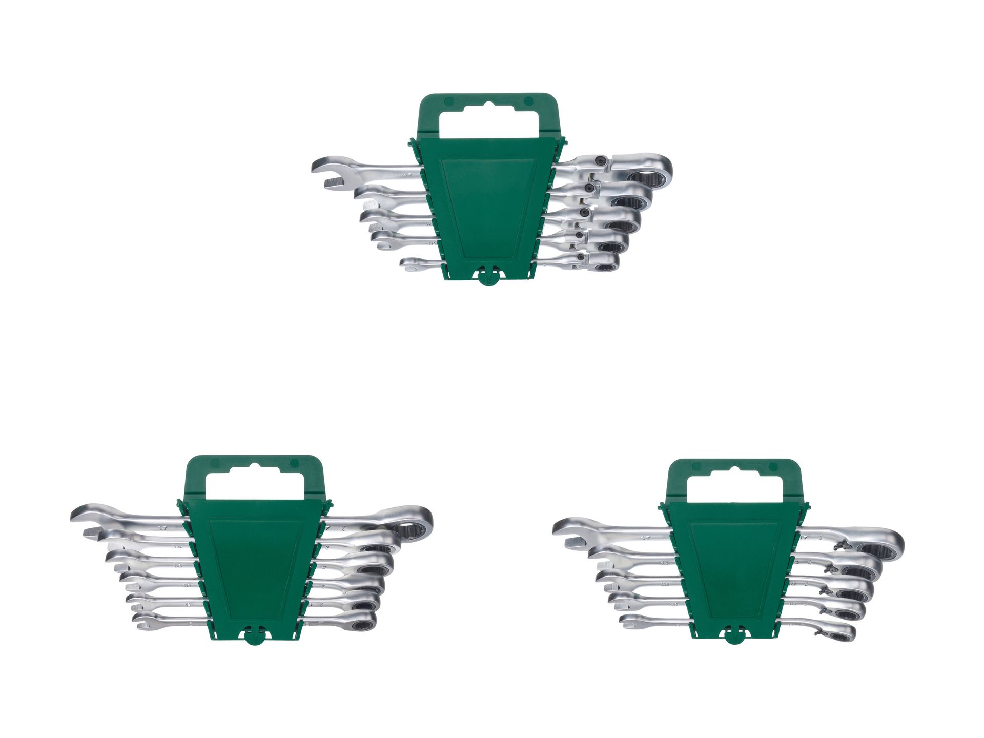 PARKSIDE® Zestaw kluczy płasko-oczkowych z grzechotką, 5 lub 6 elementów