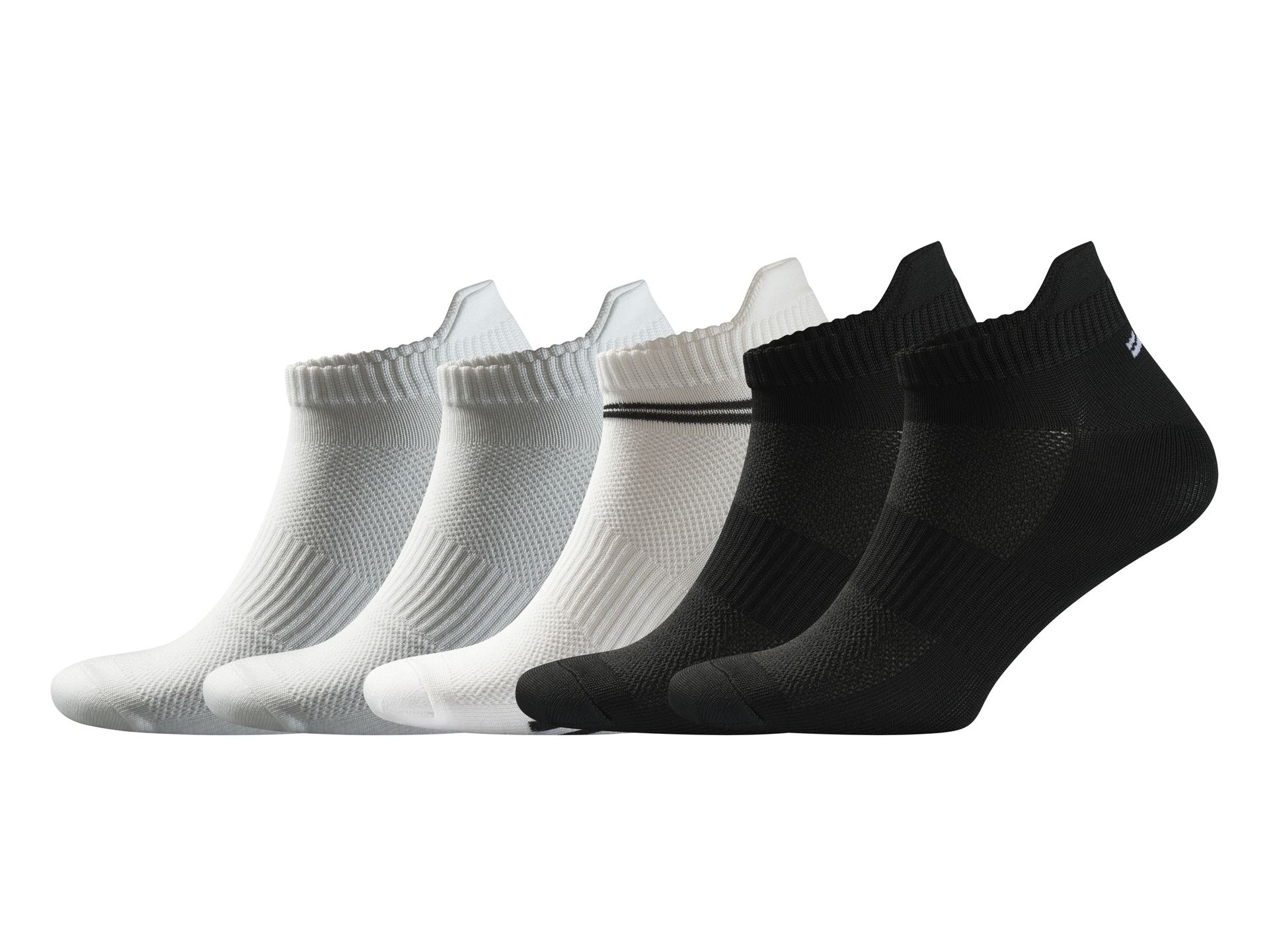 CRIVIT Skarpetki stopki sportowe męskie, 5 par (Biały/ czarny, 39-42)