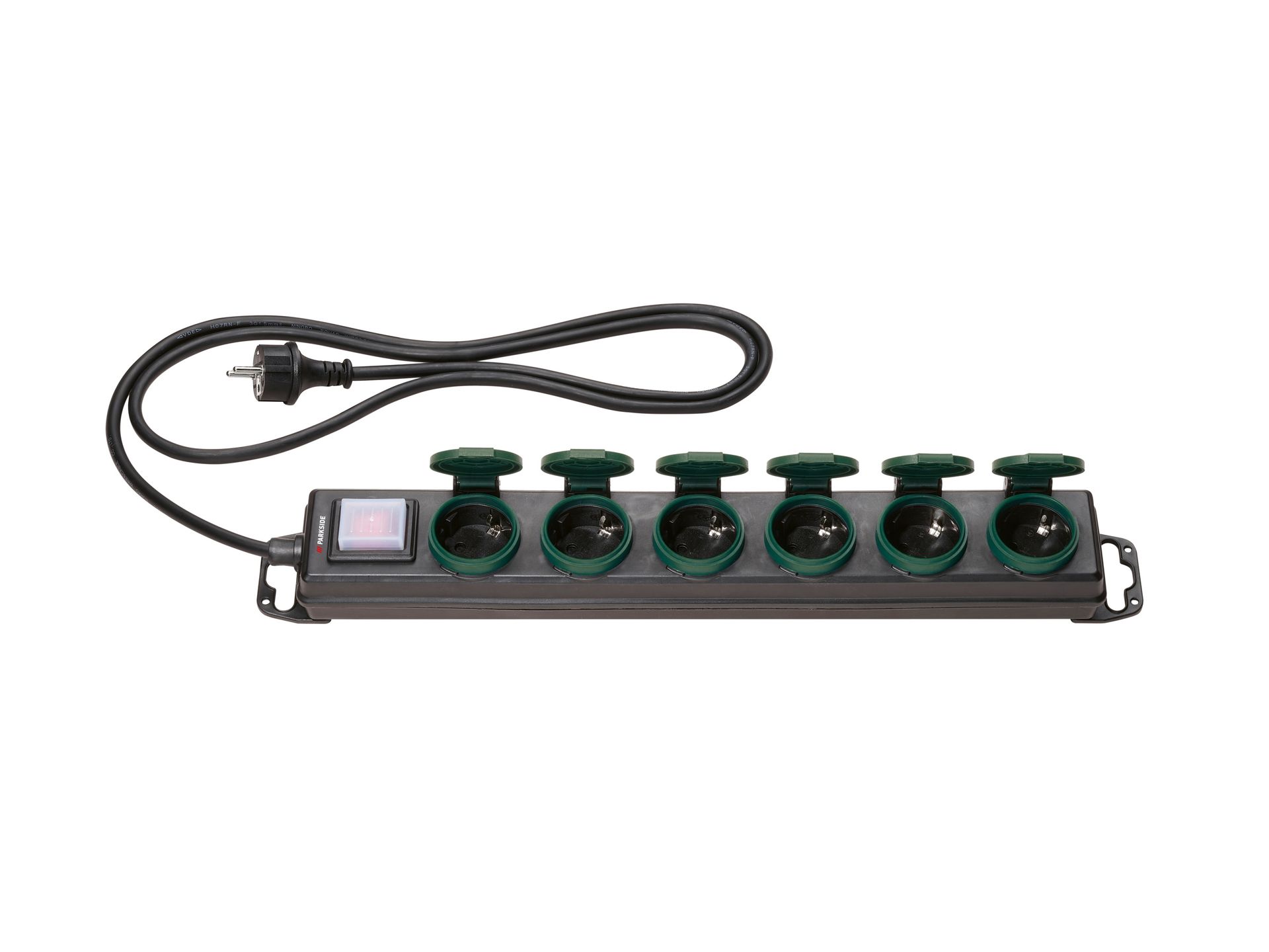 PARKSIDE® Listwa zasilająca IP44 bryzgoszczelna, 1 lub sztuki (1 sztuka (6 gniazd))