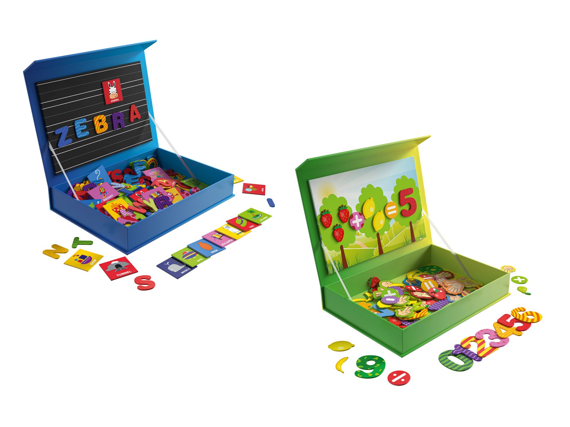 Playtive Magnetyczne puzzle edukacyjne 126/131 elementów