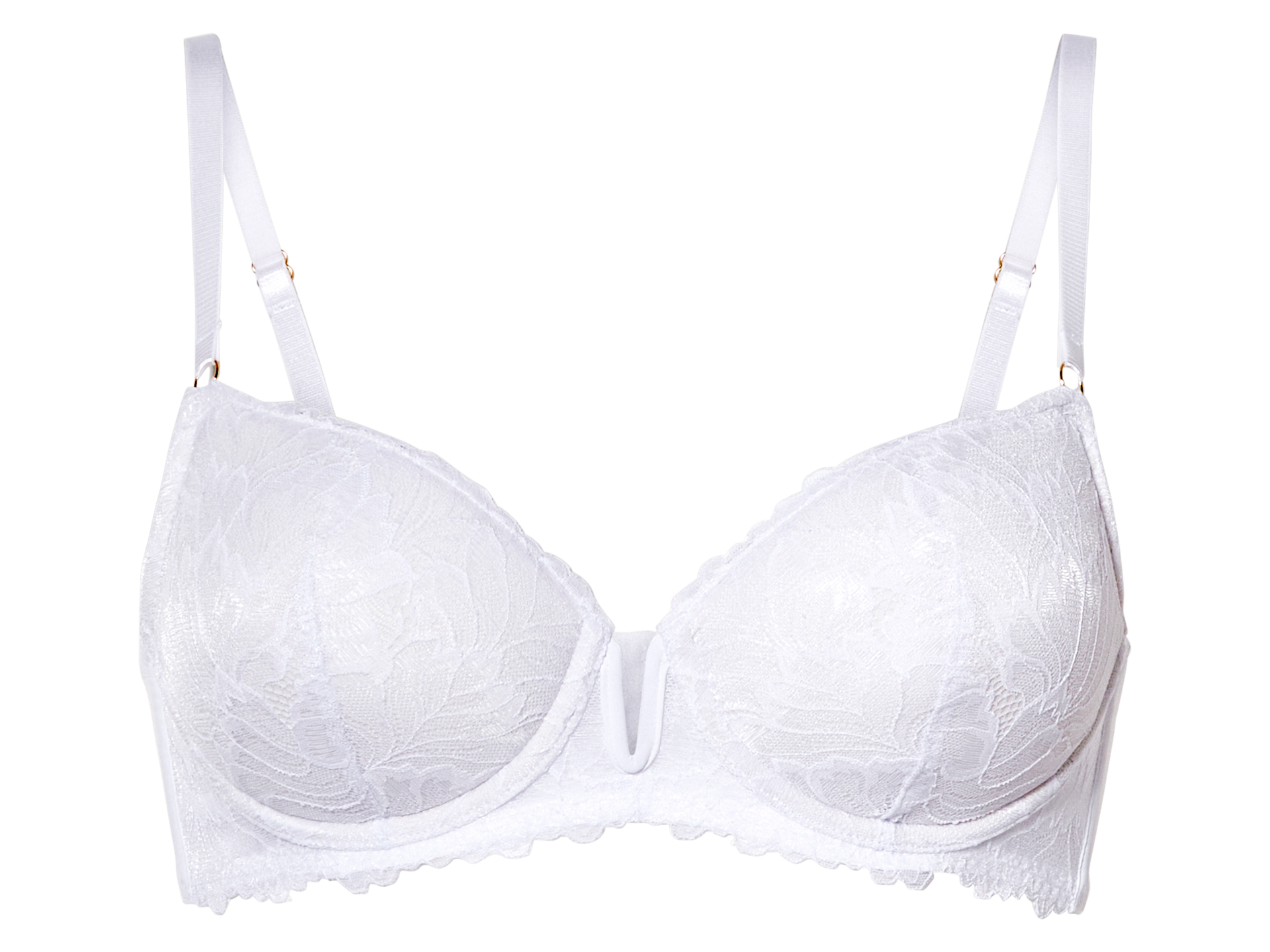 esmara® Biustonosz damski z koronką (Biały, 75B)