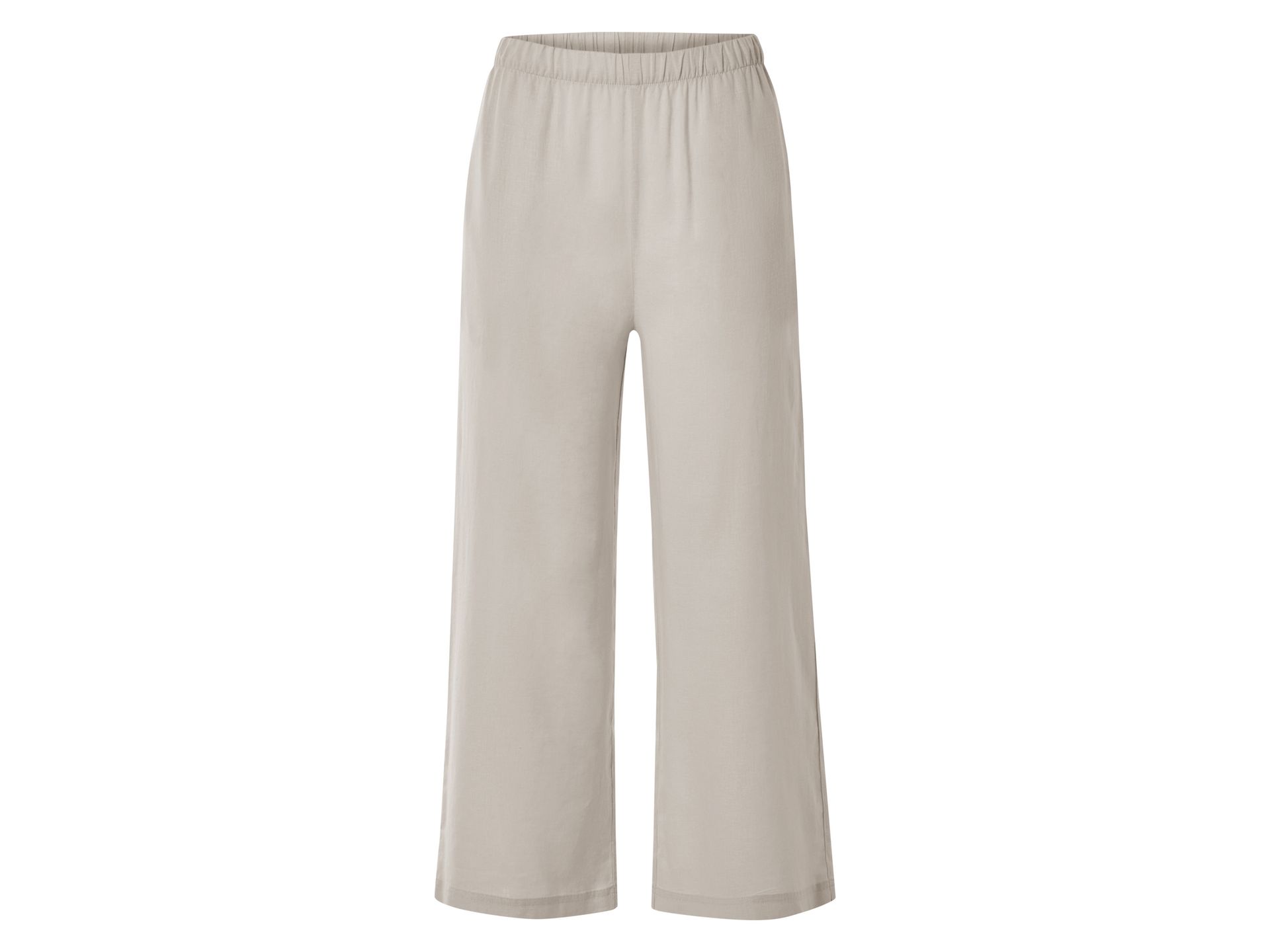 esmara® Spodnie damskie z lnem i bawełną (Beżowy, 40)