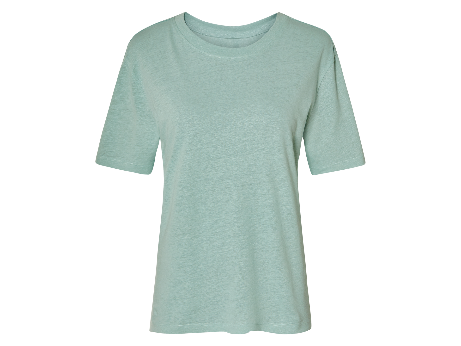 esmara® T-shirt damski z lnem i wiskozą (Miętowy, S(36/38))