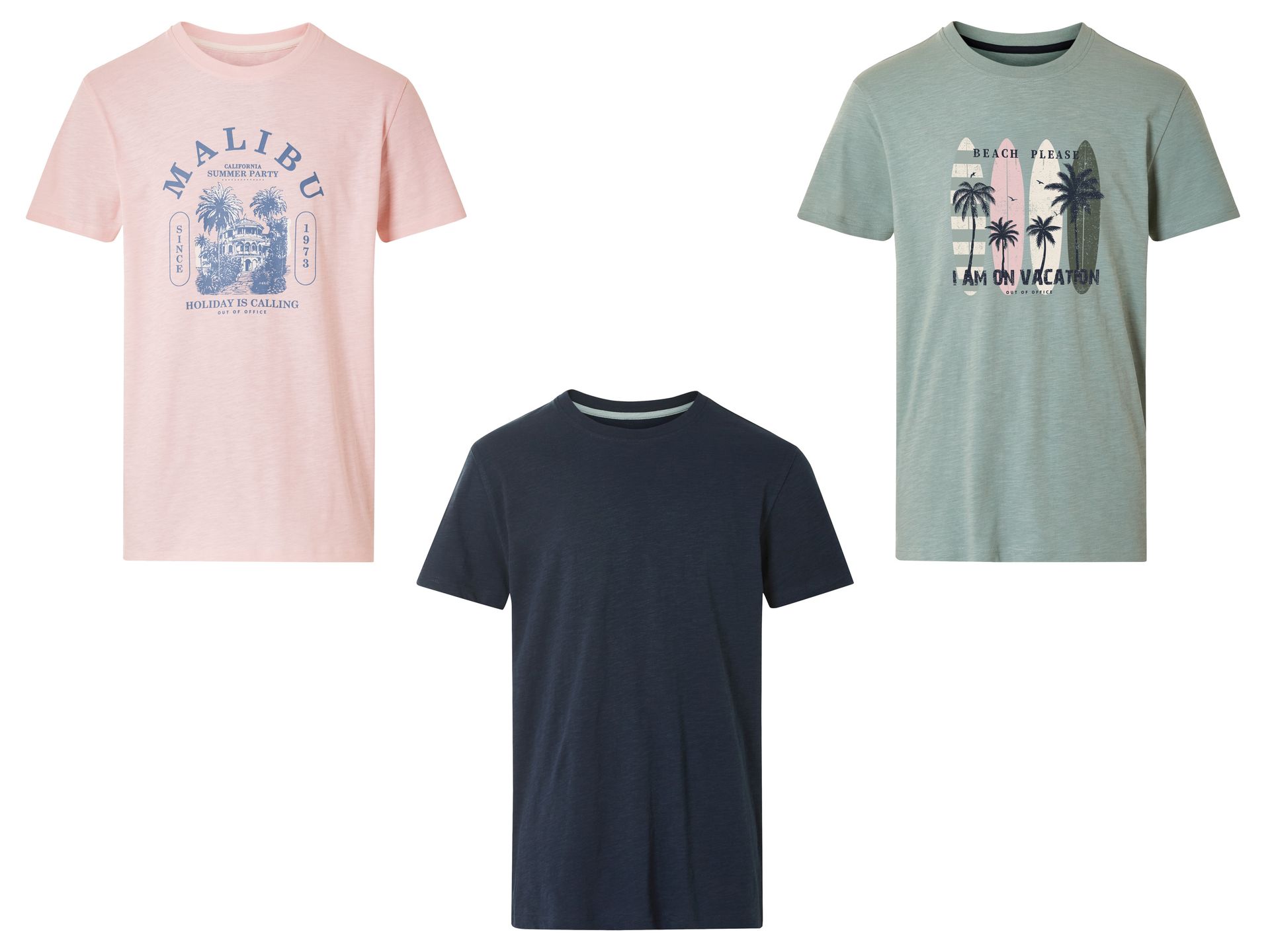 LIVERGY® T-shirt męski z bawełny