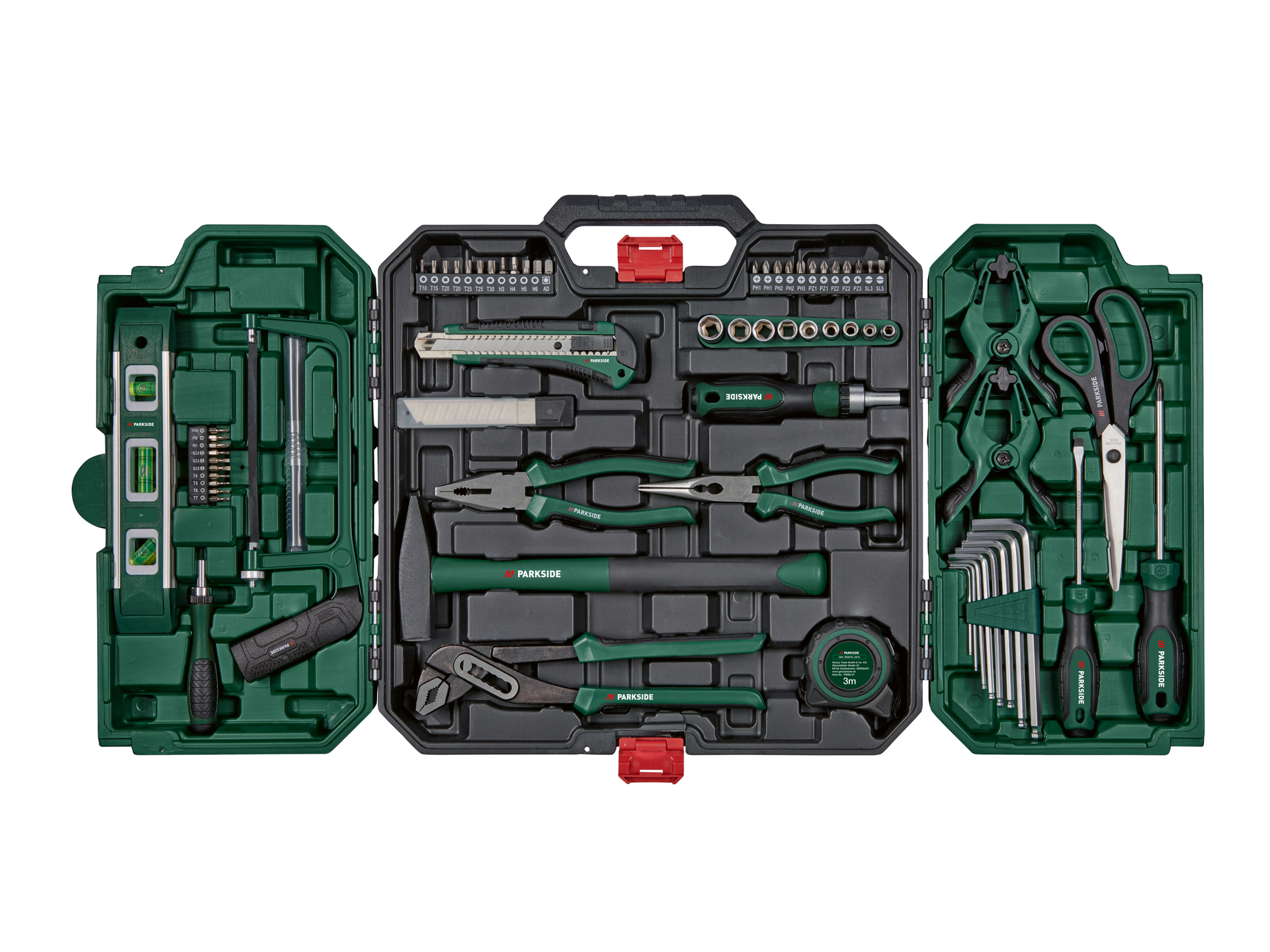 PARKSIDE® Skrzynka z narzędziami, 80 elementów
