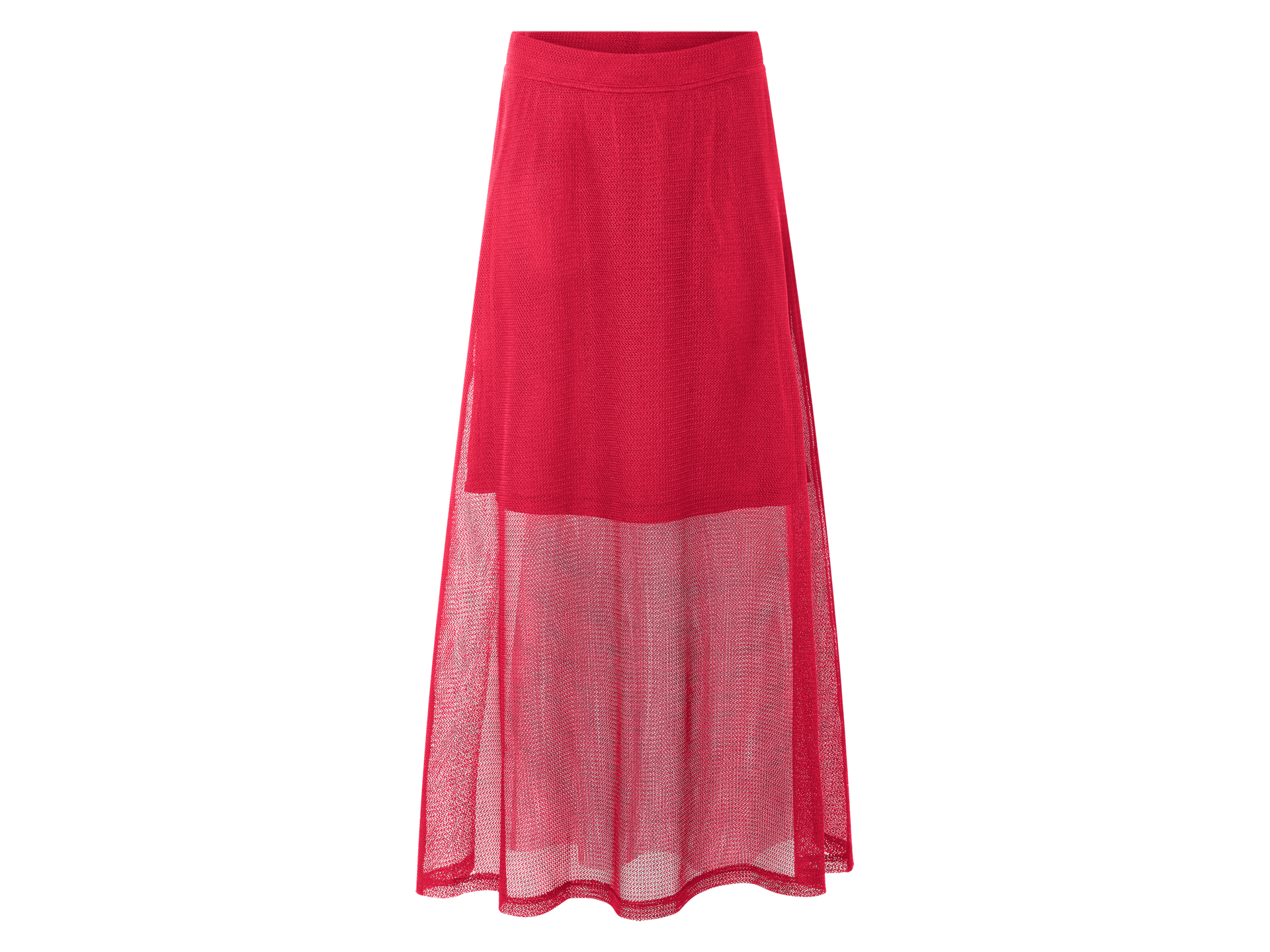esmara® Spódnica maxi damska (Czerwony, XS (32/34))