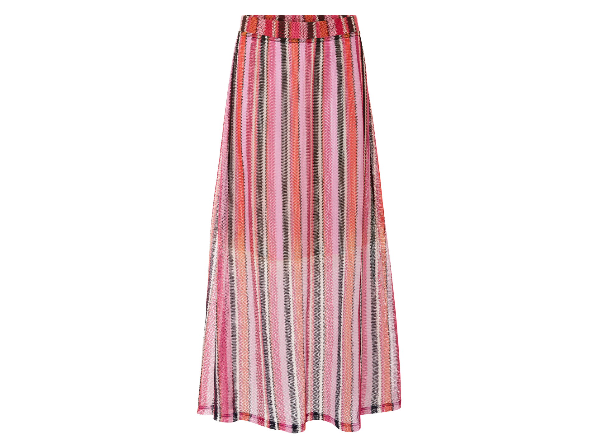 esmara® Spódnica maxi damska (czerwony/różowy/pomarańczowy, XS (32/34))