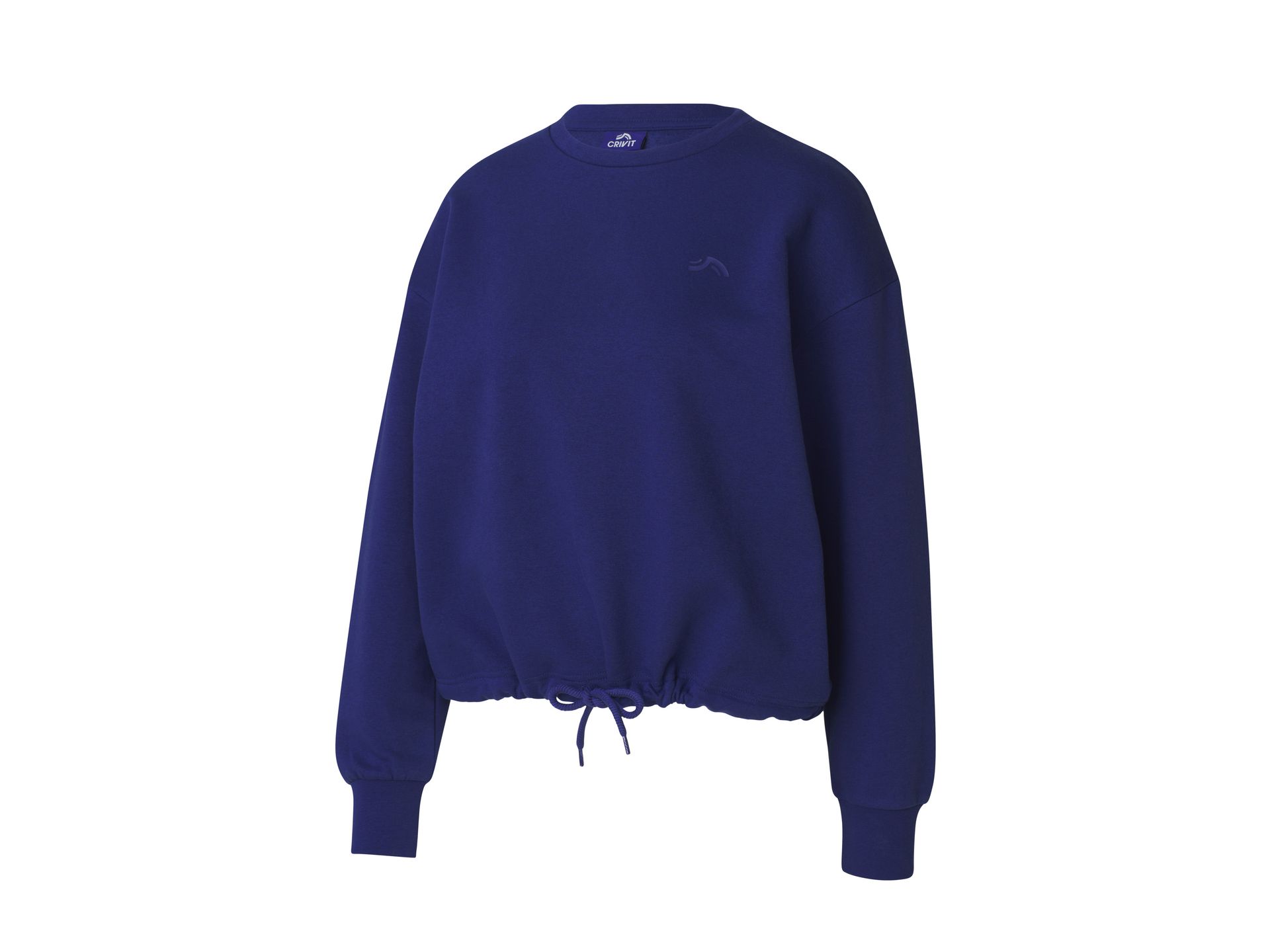 CRIVIT Bluza damska z kapturem i sznurkiem (Niebieski, S(36/38))