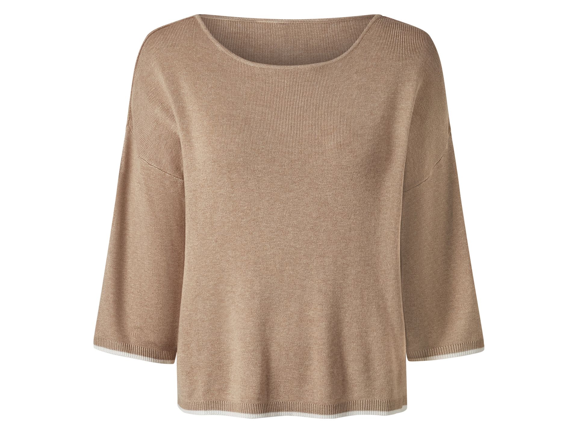 esmara® Sweter damski z wiskozą (Beżowy, S(36/38))