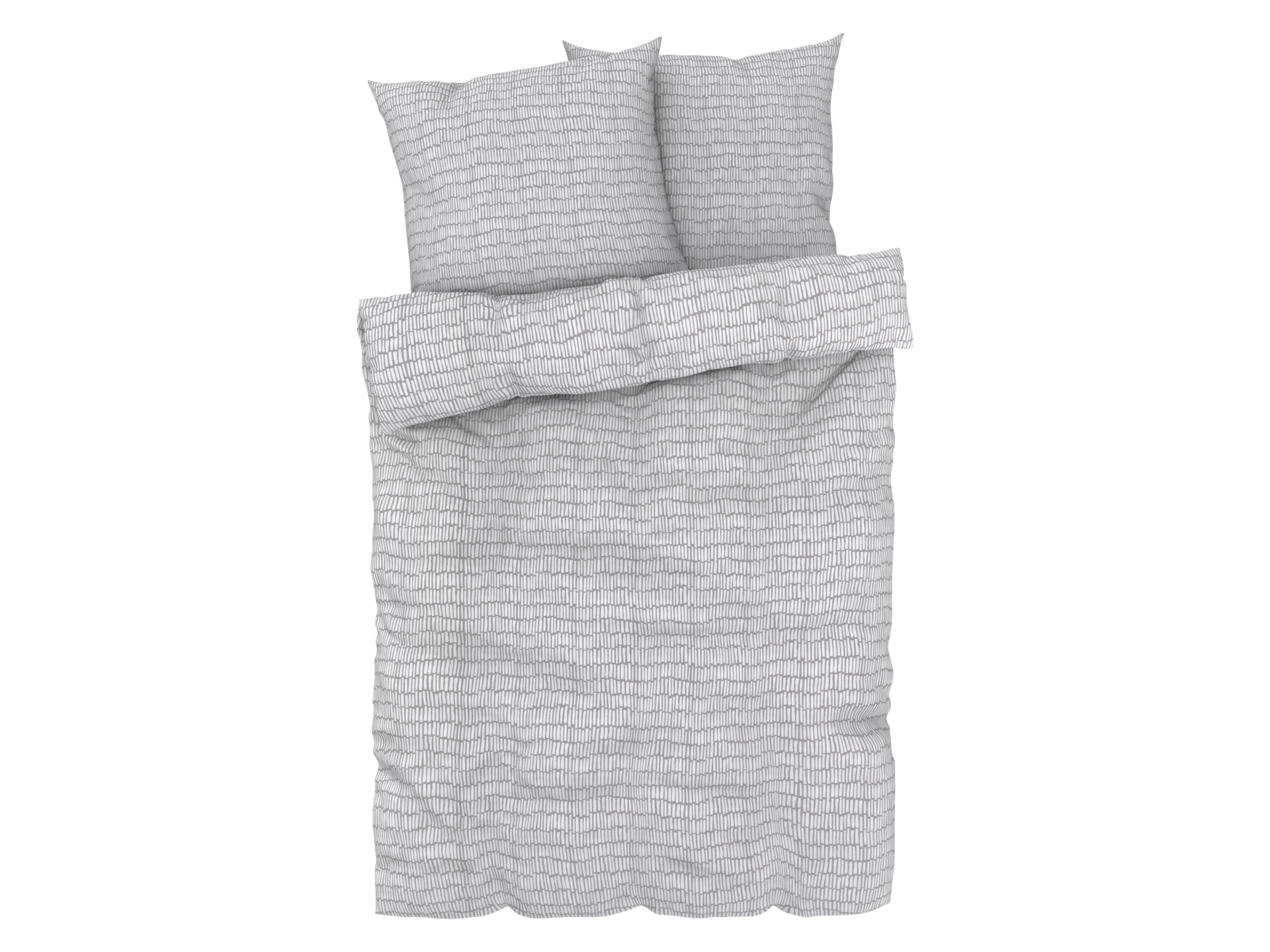 LIVARNO home Pościel, 220 x 200 cm (Szary/biały)
