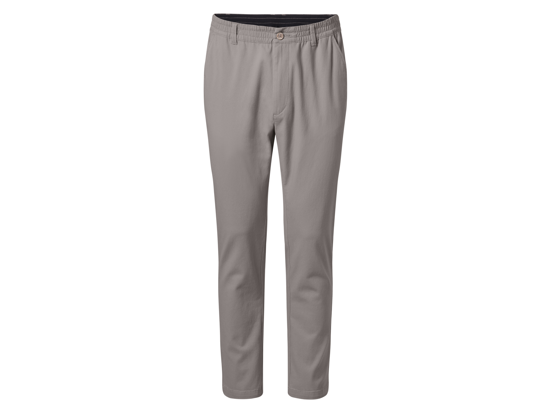 esmara Men Spodnie chino męskie z bawełną (Szary, XL (56/58))