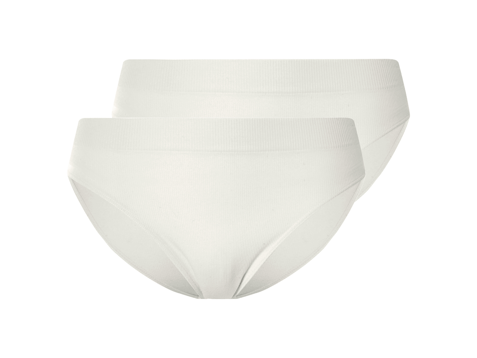 esmara® Majtki figi damskie, 2 pary (Biały, L(44/46))