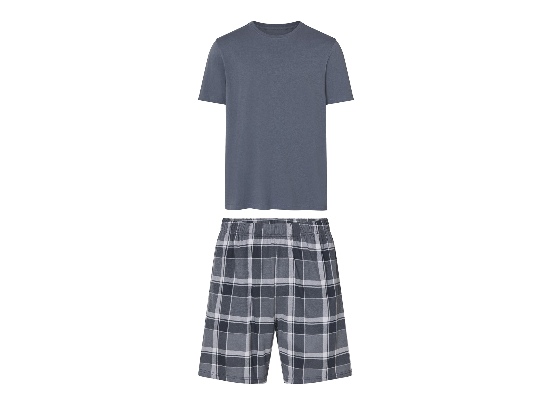 esmara Men Piżama męska z bawełny (Niebieski, S(44/46))