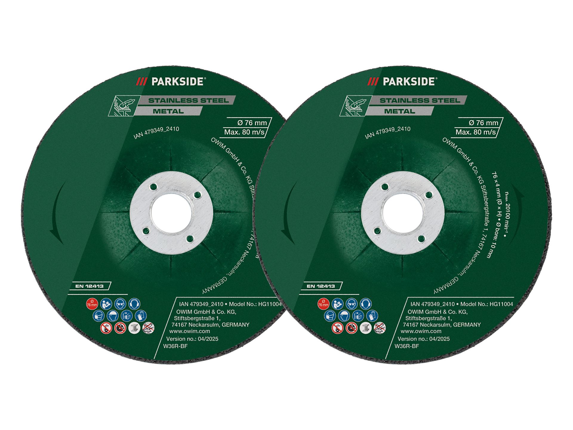 PARKSIDE® Tarcze do metalu / Tarcze do szlifowania metalu / Tarcza do drewna / Tarcza diamentowa (Turbo) / Tarcza diamentowa (Zestaw tarcz do obróbki